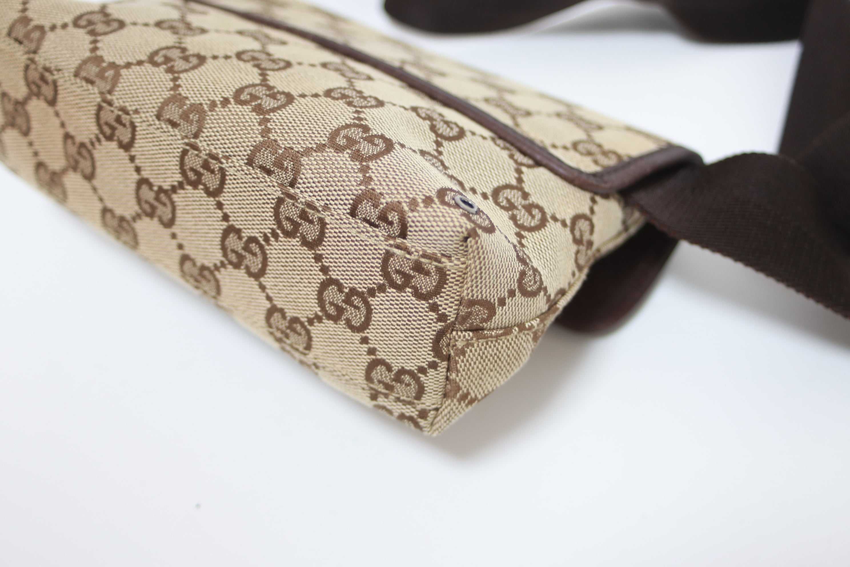 Gucci Waist Pouch Bag Brown Used