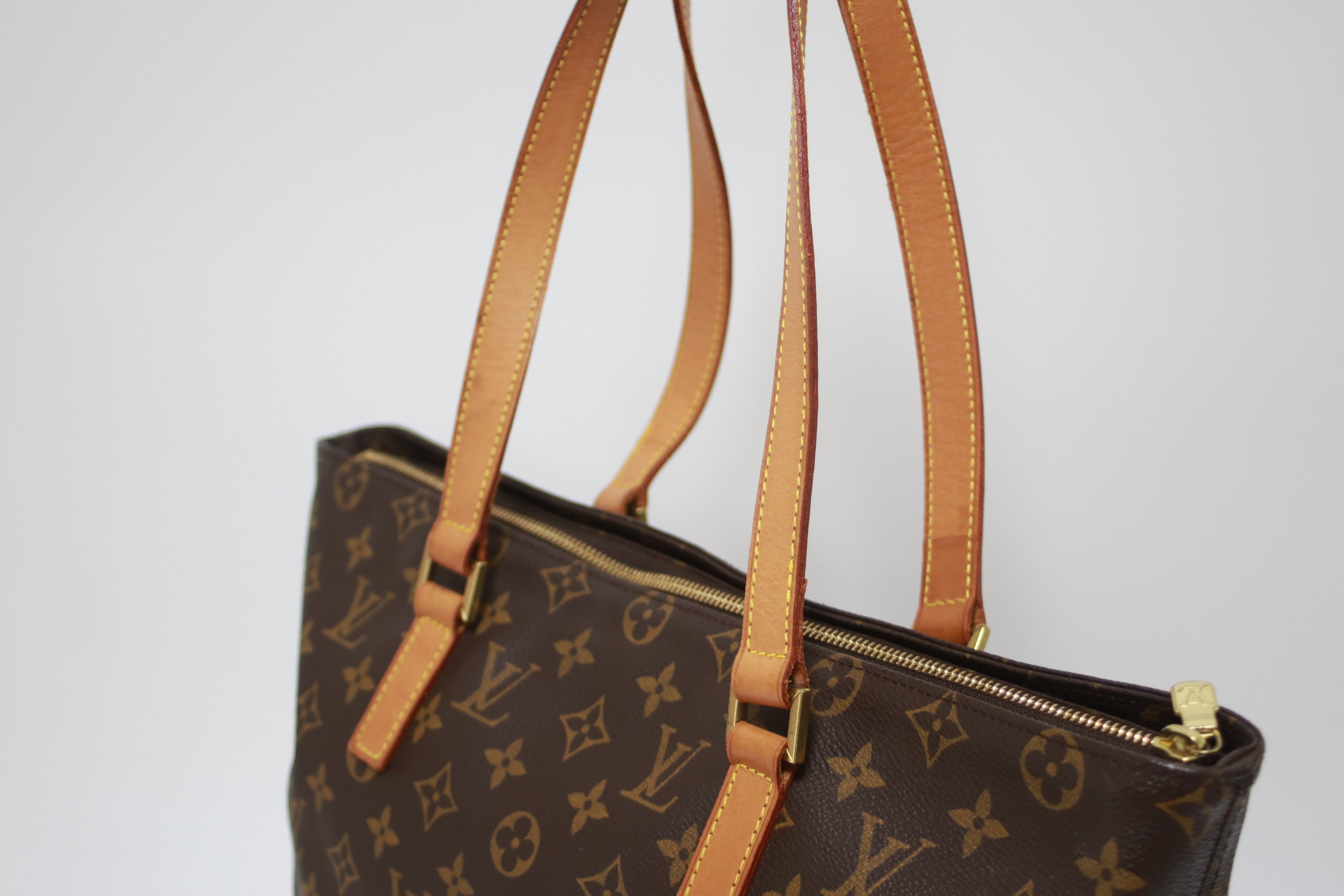 Louis Vuitton Cabas Mezzo Shoulder Tote Bag Used