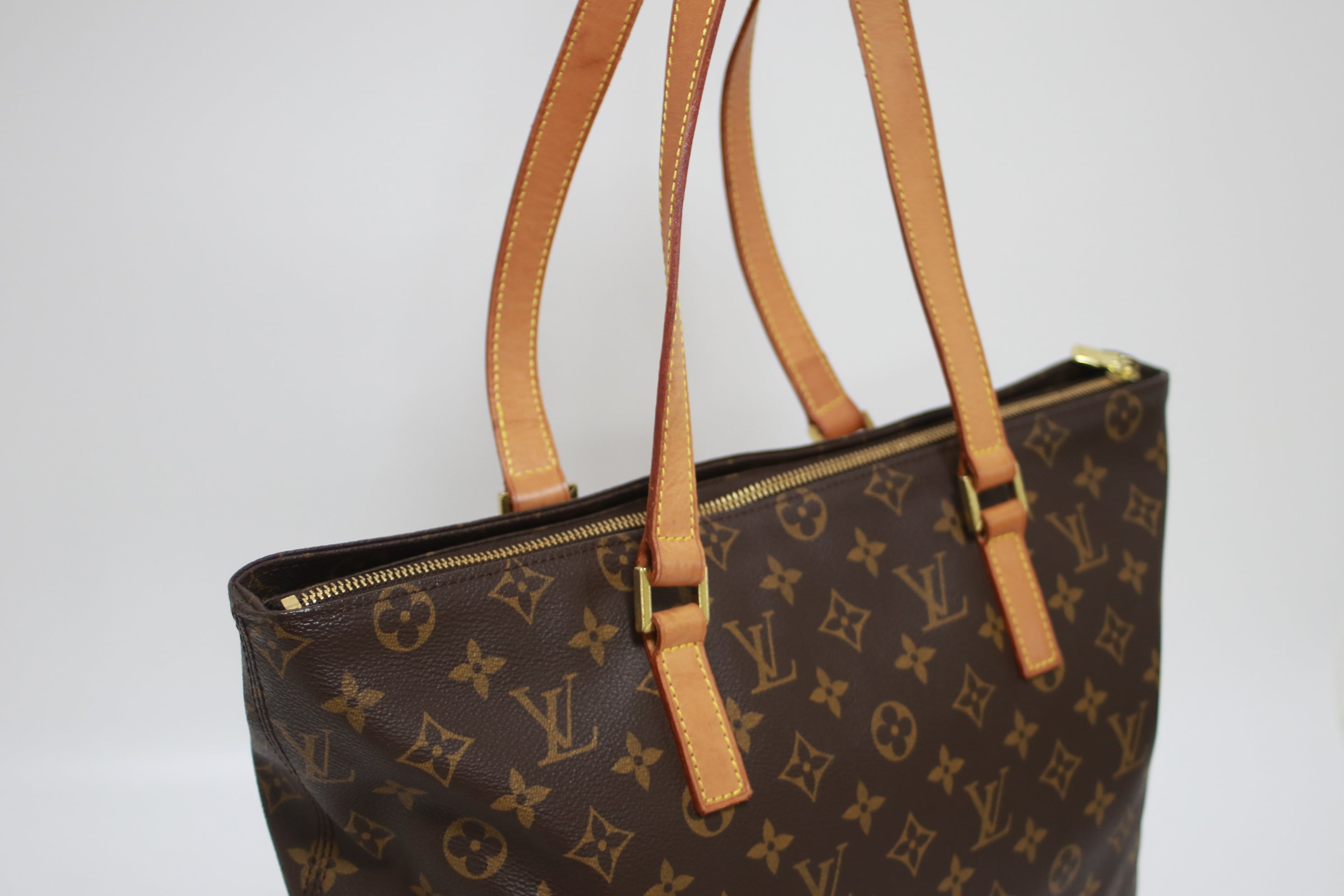 Louis Vuitton Cabas Mezzo Shoulder Tote Bag Used