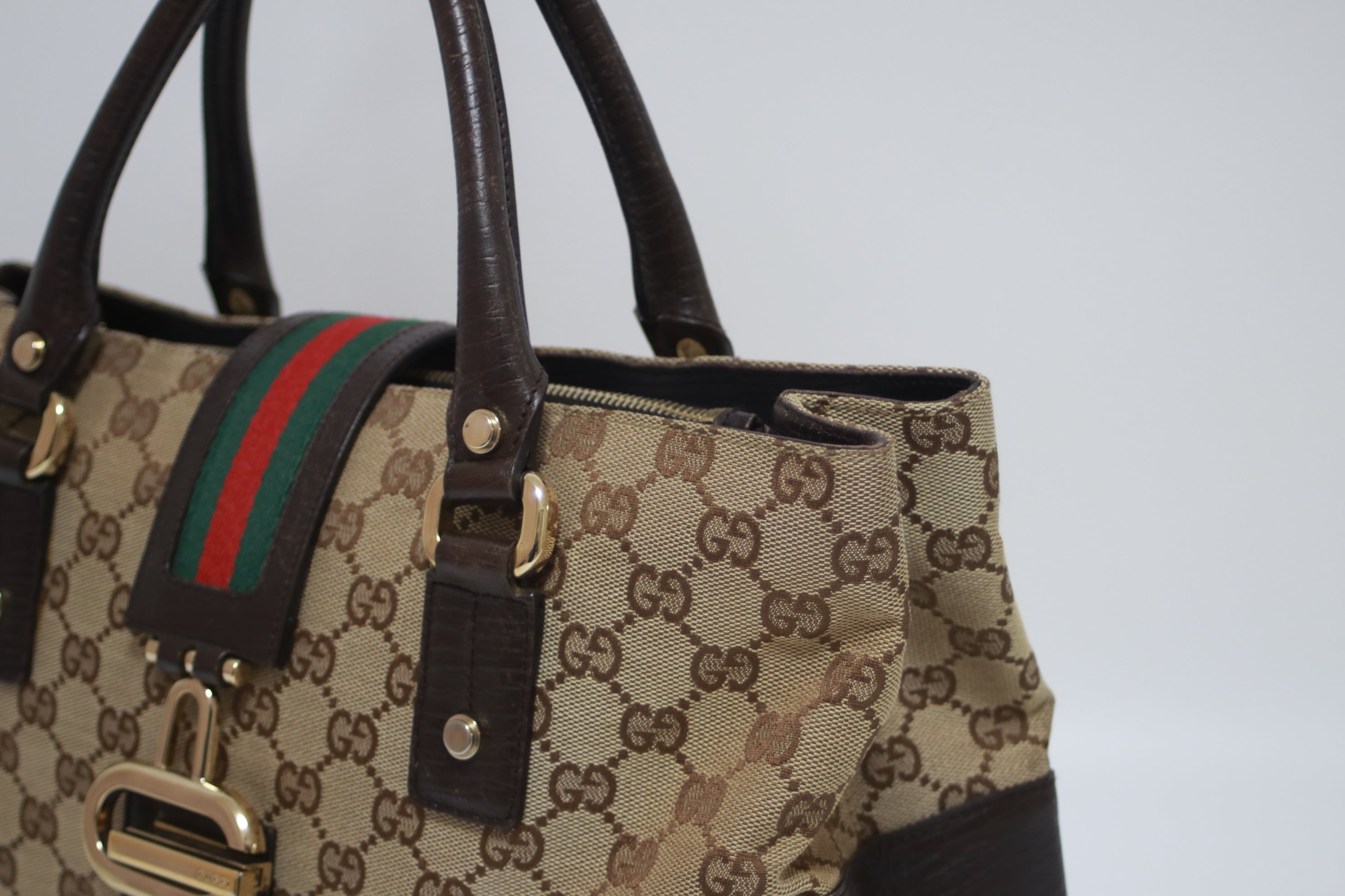 Borsa a spalla Gucci Web usata