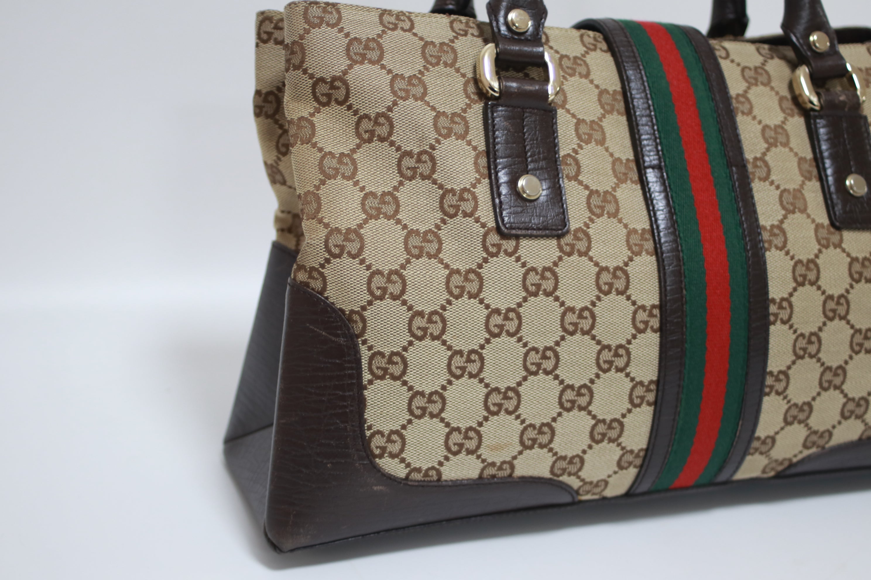 Borsa a spalla Gucci Web usata