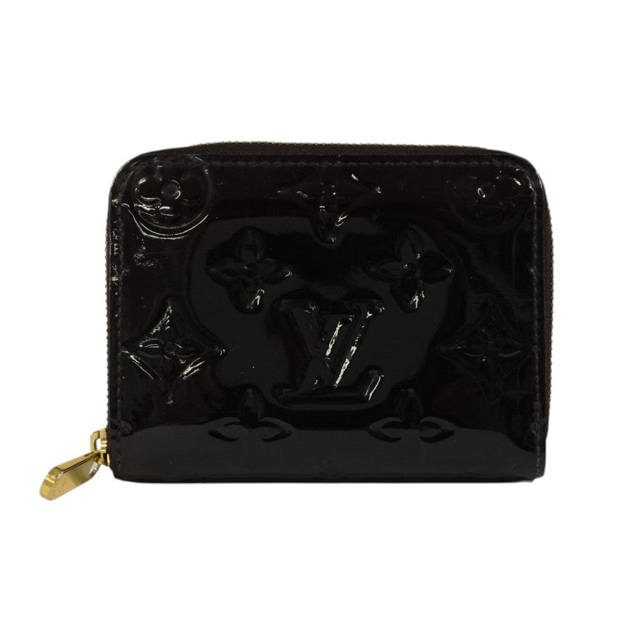 Pre-owned Louis Vuitton Vernis Zippy Card or Coin Case Purple