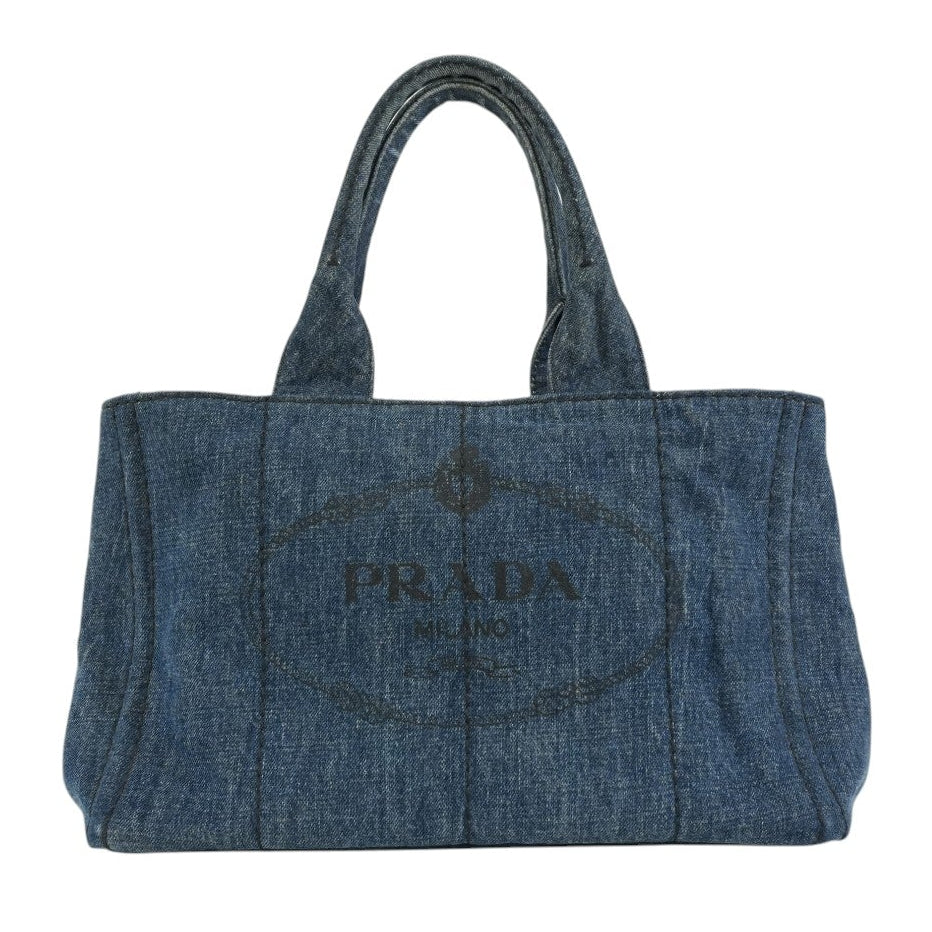 Pre-owned Prada Canapa Handbag Denim