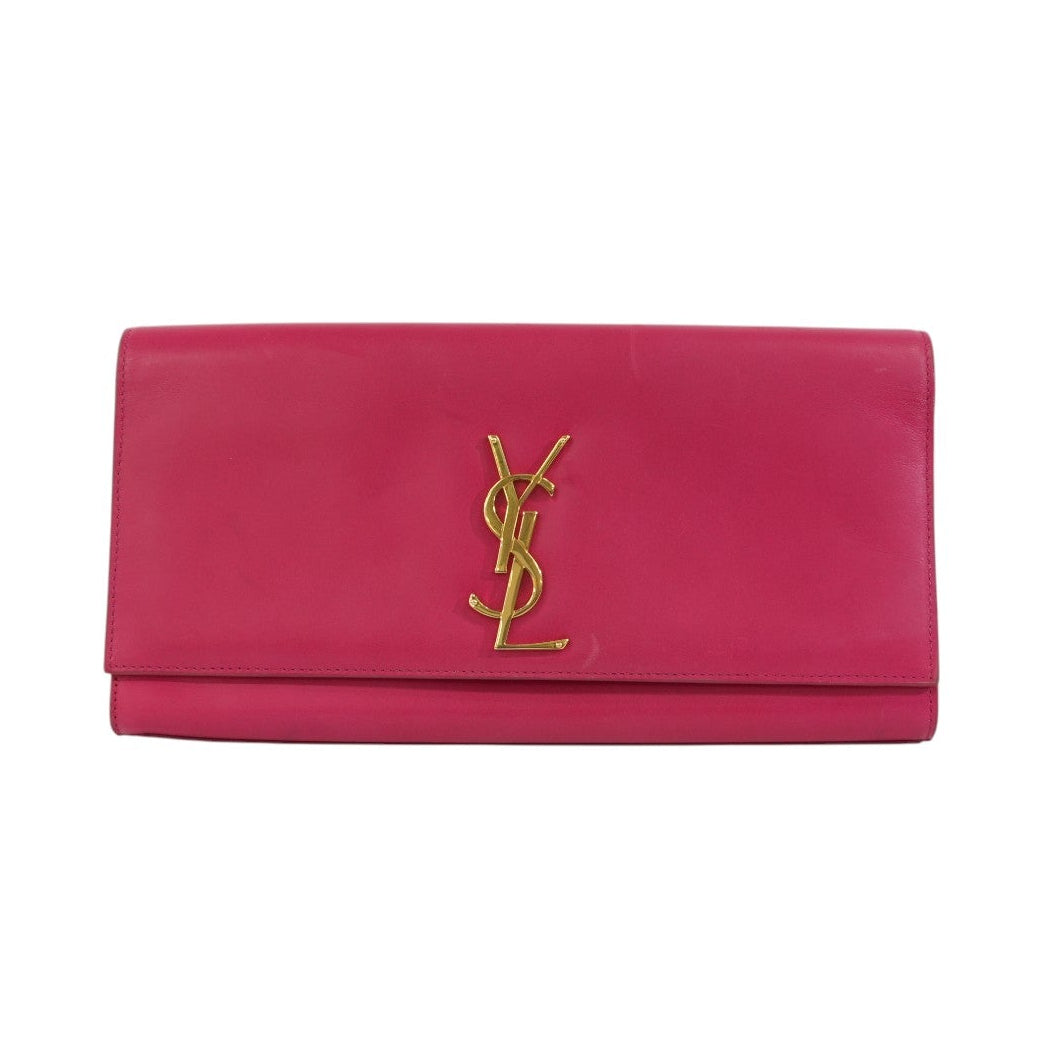 Pre-owned Saint Laurent Cassandre Clutch Bag Pink