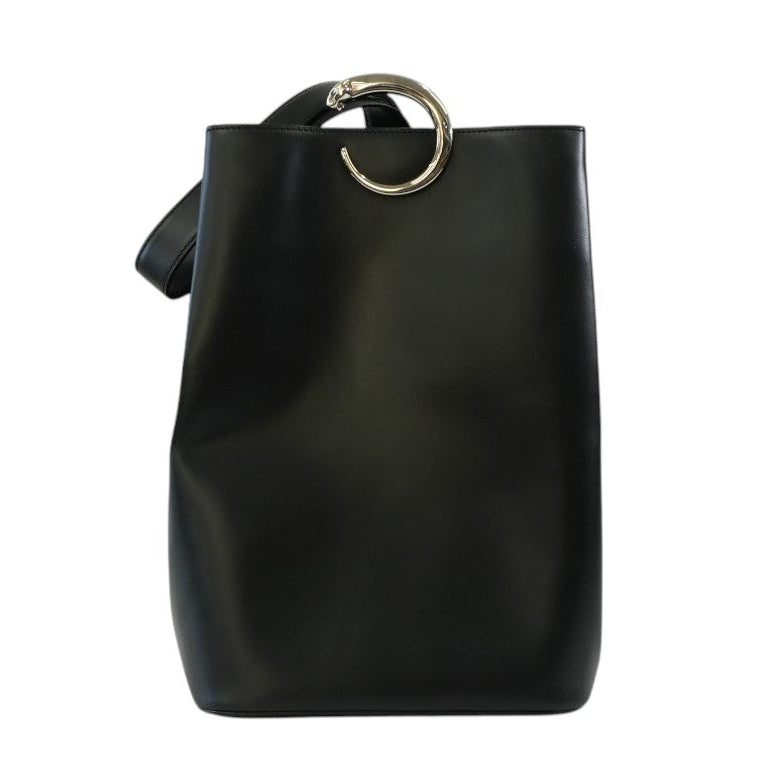 Pre-owned Cartier Panthere Shoulder Bag Black