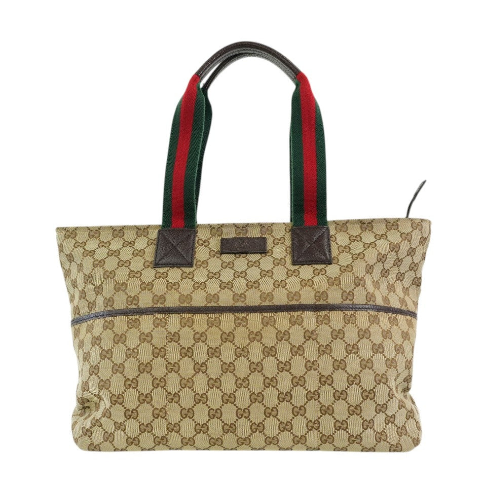 Pre-owned Gucci Ophidia Tote Bag Brown