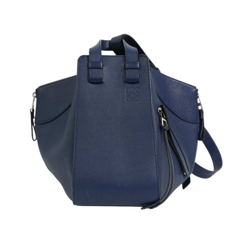 Pre-owned Loewe Hammock Shoulder Bag Navy Blue