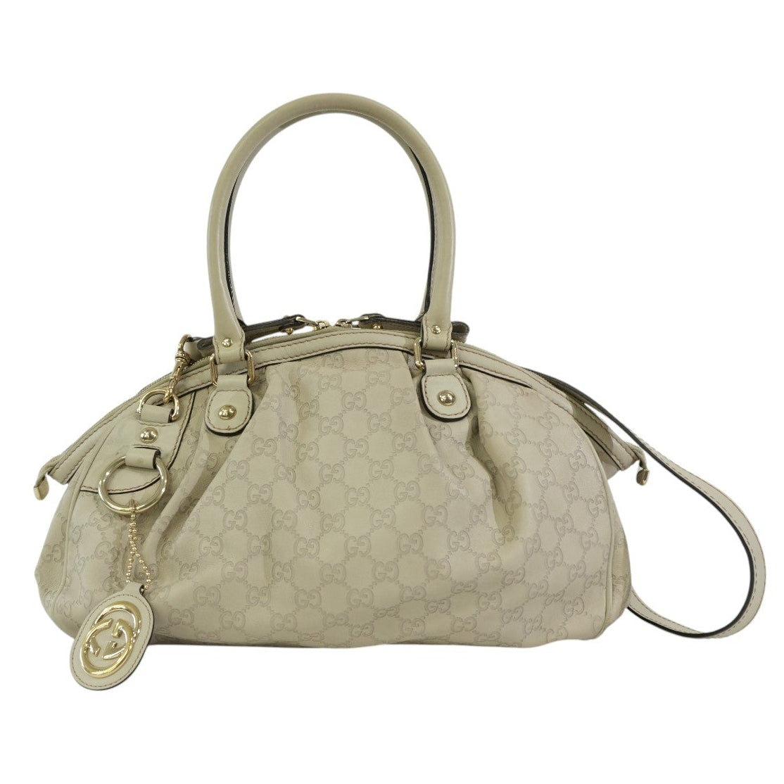 Pre-owned Gucci Two Way Sukey Shoulder Bag Ivory