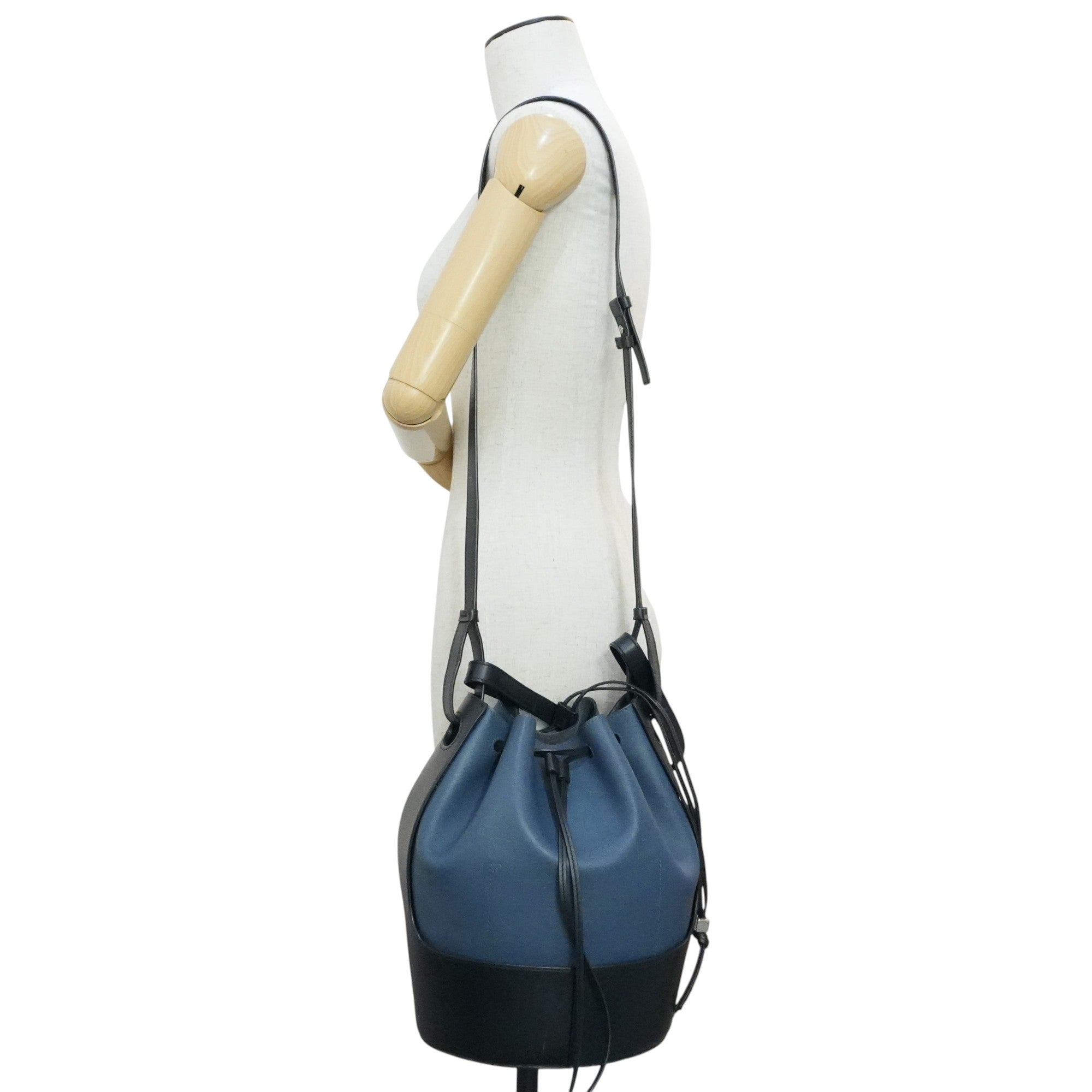 Pre-owned Loewe Hammock Shoulder Bag Navy Blue