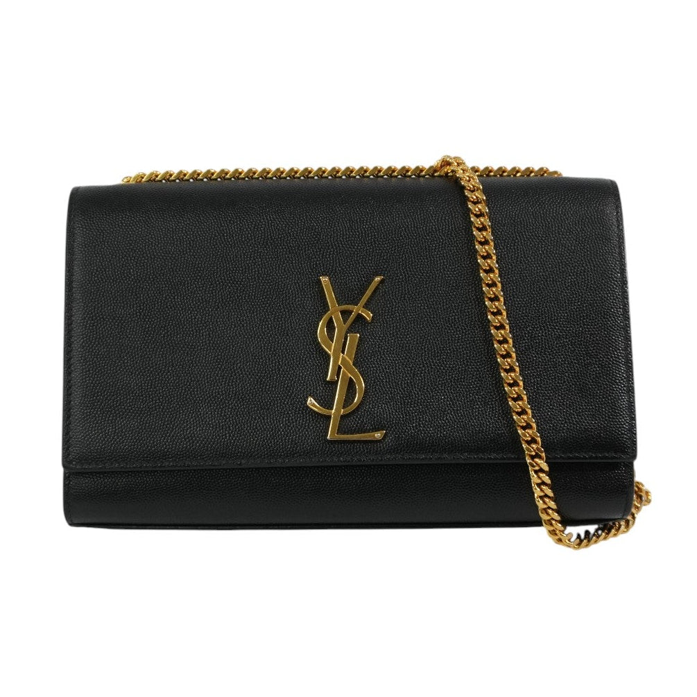Pre-owned Saint Laurent Kate Chain Shoulder Bag Black