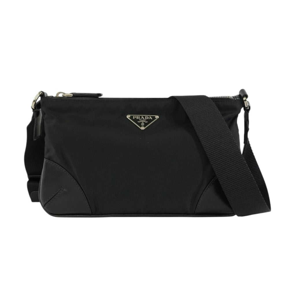 Pre-owned Prada Nylon Shoulder Bag Black