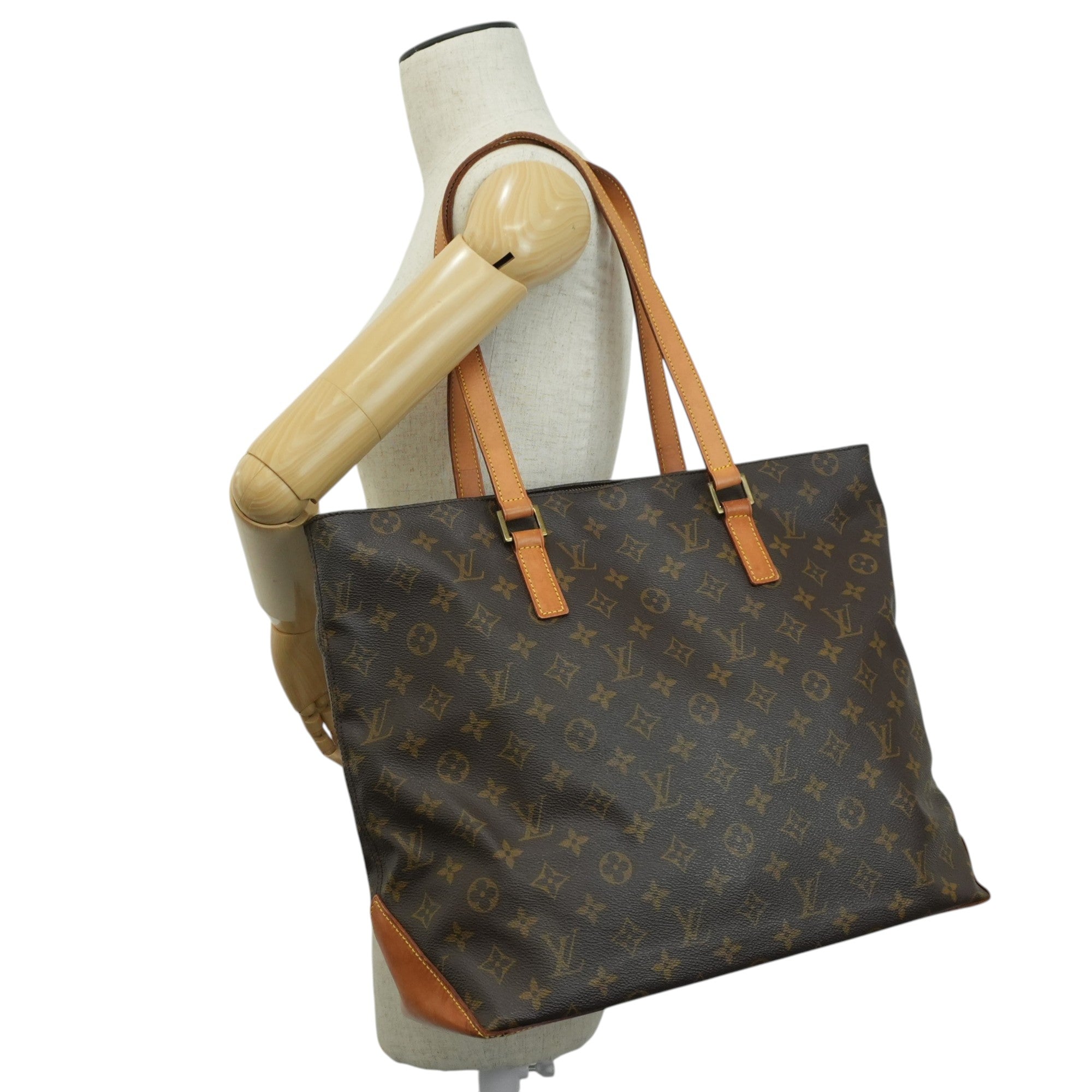 Louis Vuitton Monogram Cabas Mezzo Tote Bag Used