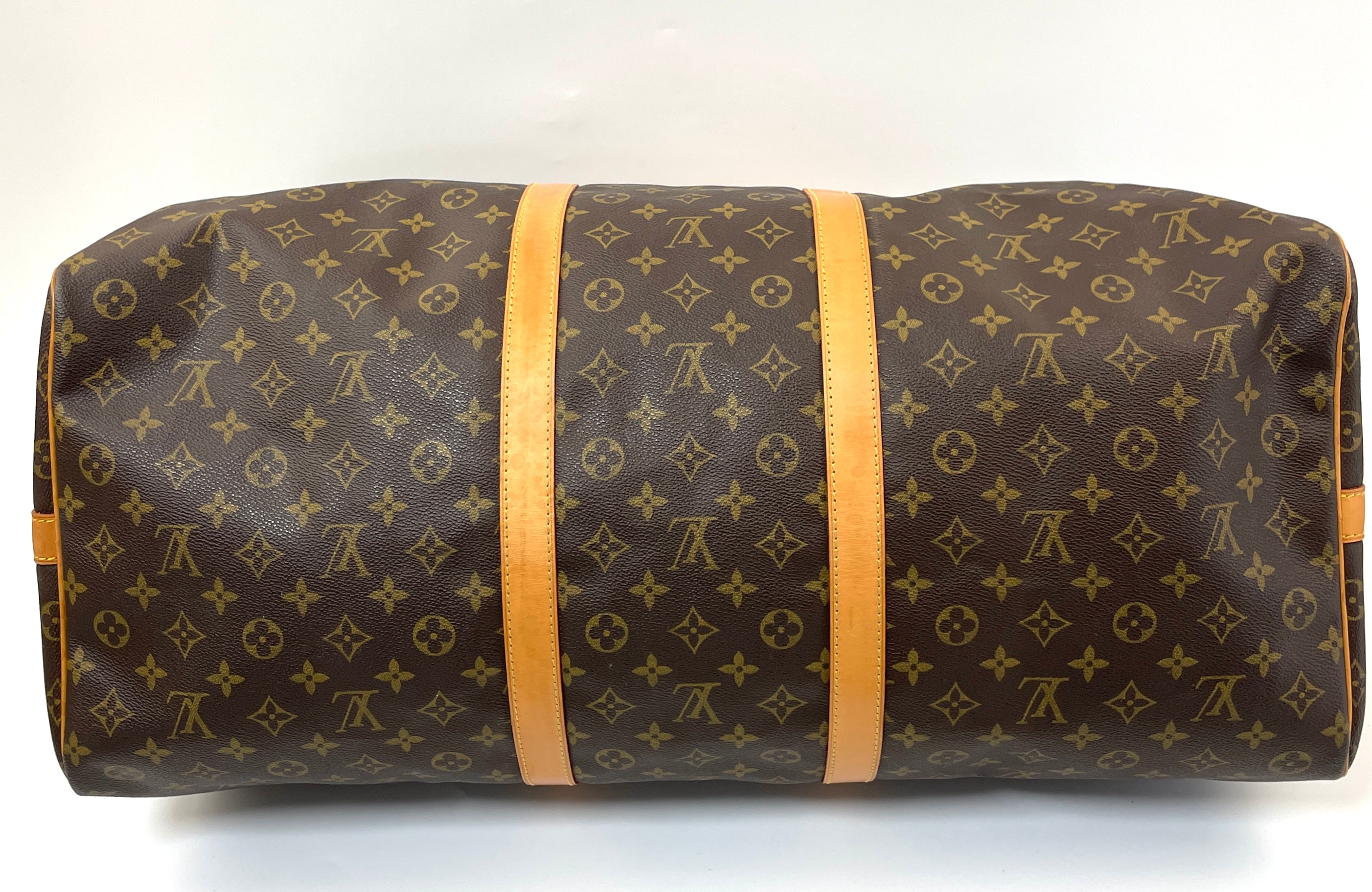 Louis Vuitton Keepall 60 Bandouliere Monogram Canvas Travel Bag on