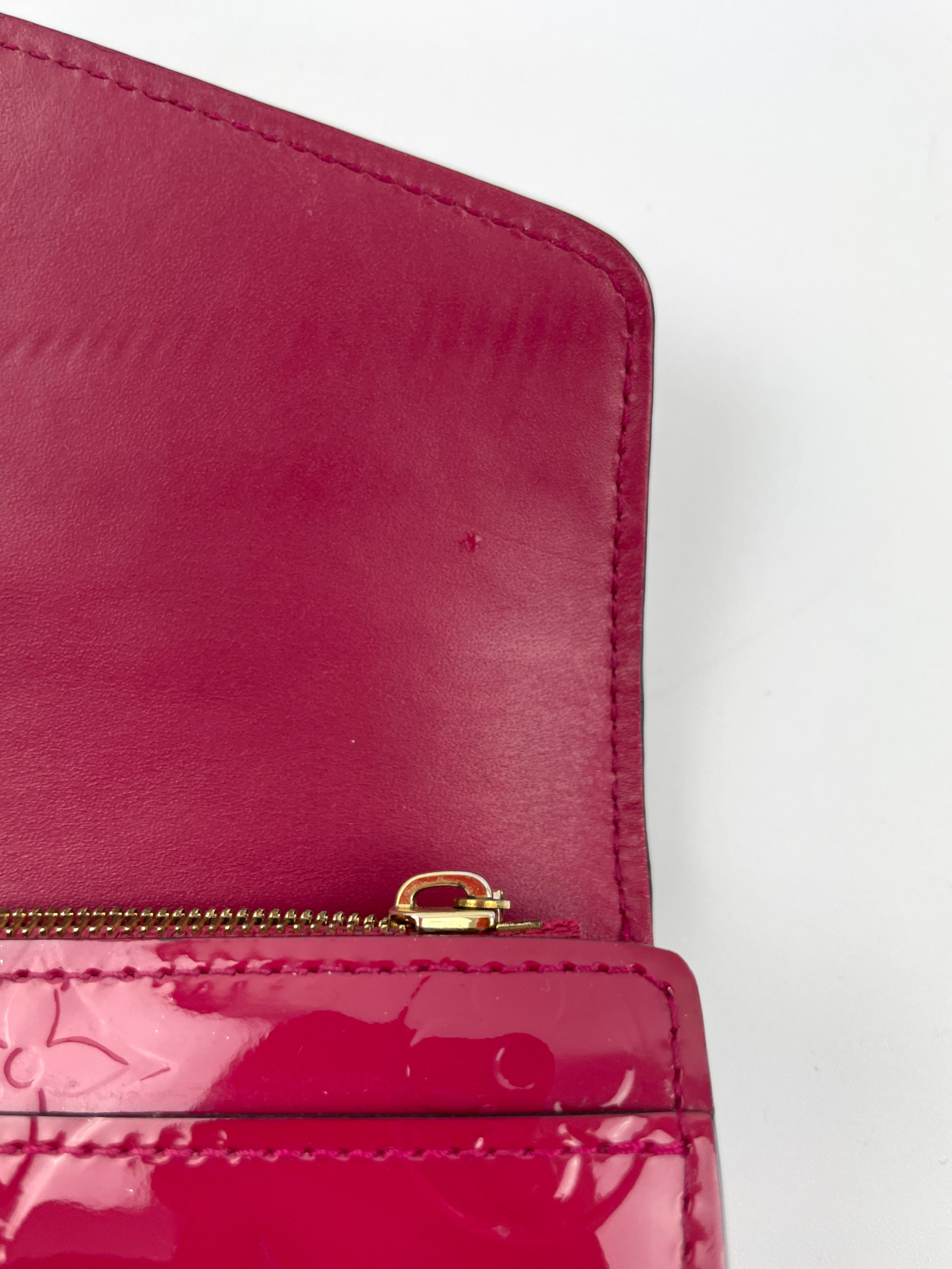 Louis Vuitton, Bags, Red Patent Leather Louis Vuitton Wallet