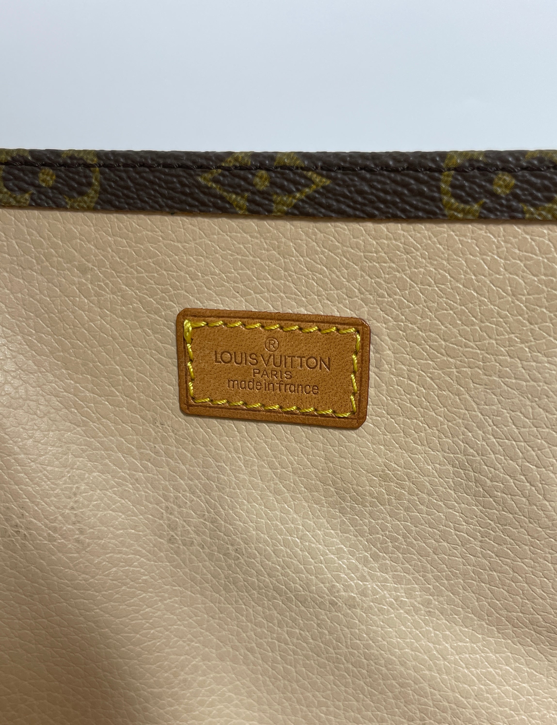 Louis Vuitton Sac Plat Tote Bag Used (7776)