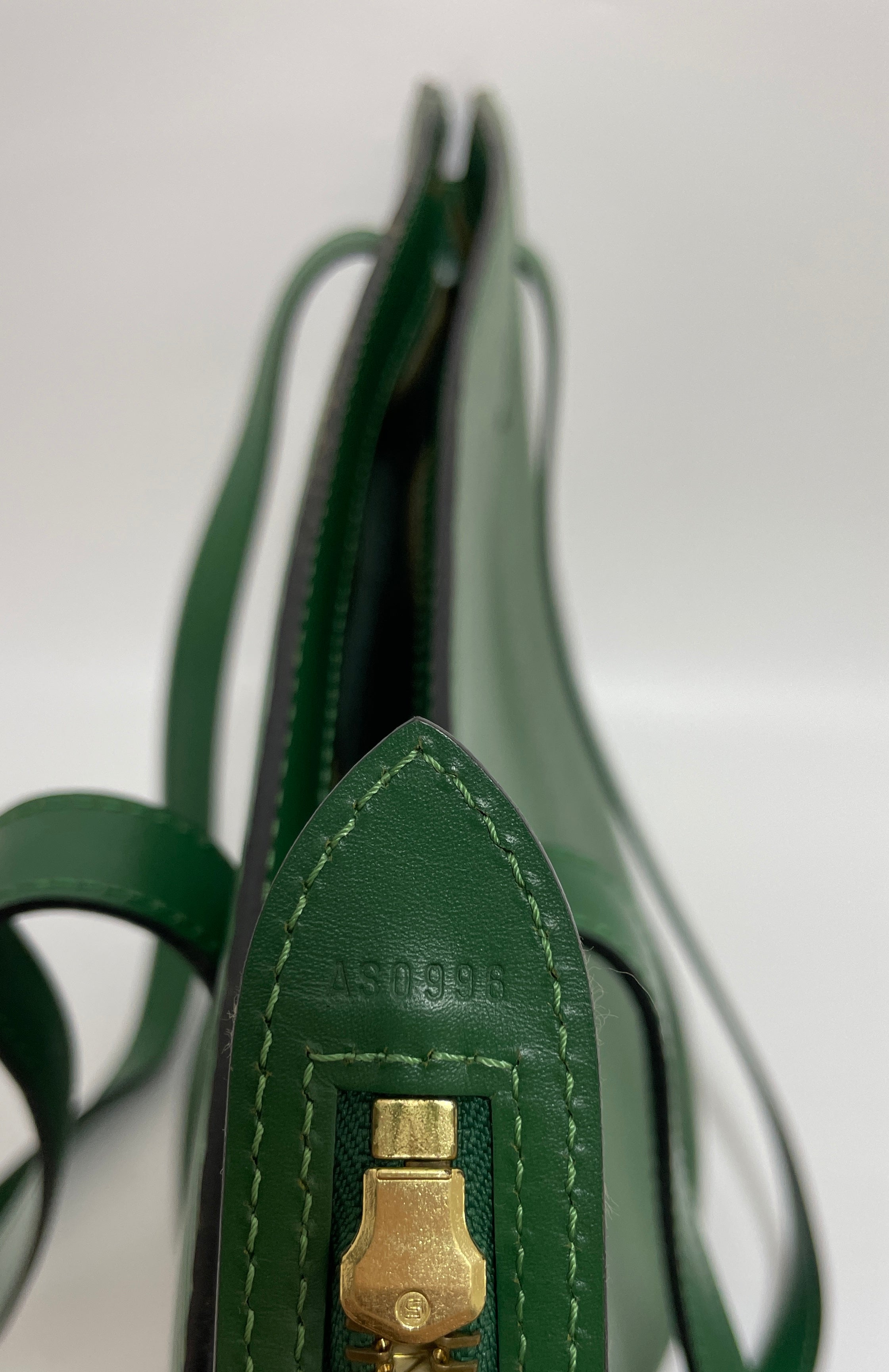 Louis Vuitton Saint Jacque Epi Shoulder Bag Green Used