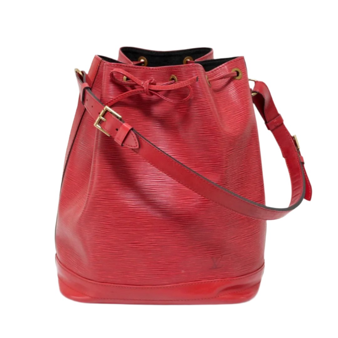 Louis Vuitton Noe GM Epi Red Bucket Shoulder Bag Used (8865)