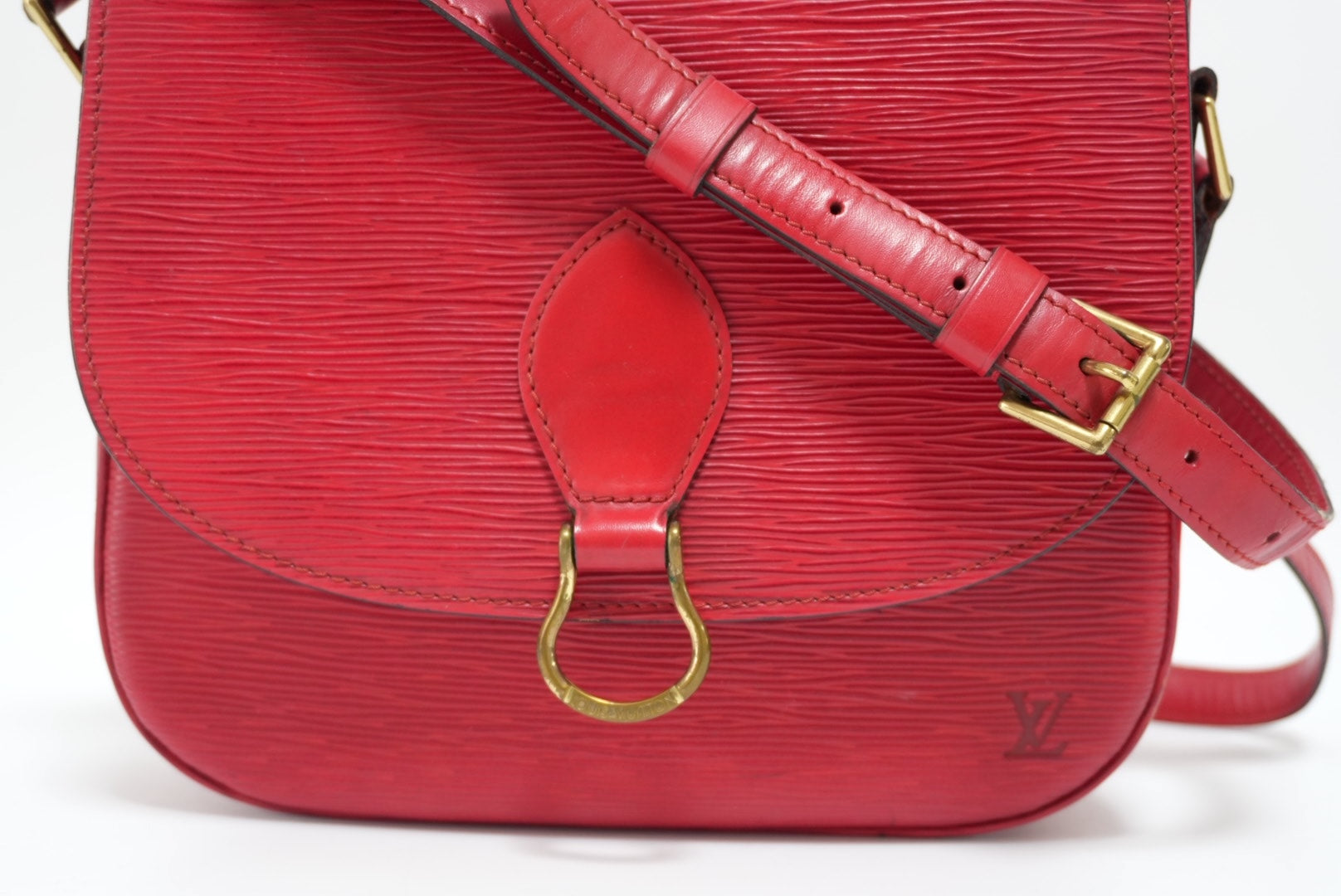 Louis Vuitton Saint Cloud GM Epi Red Shoulder Bag Used (8869)