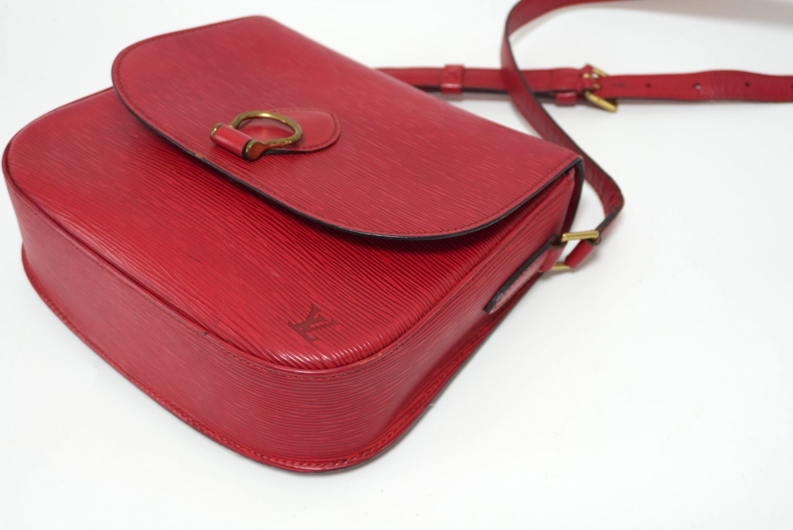 Louis Vuitton Saint Cloud GM Epi Red Shoulder Bag Used