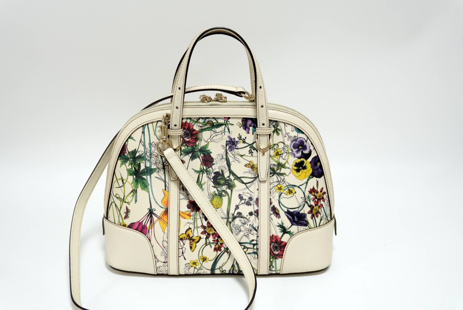 Gucci Nice Flora Two Way Shoulder Bag Used