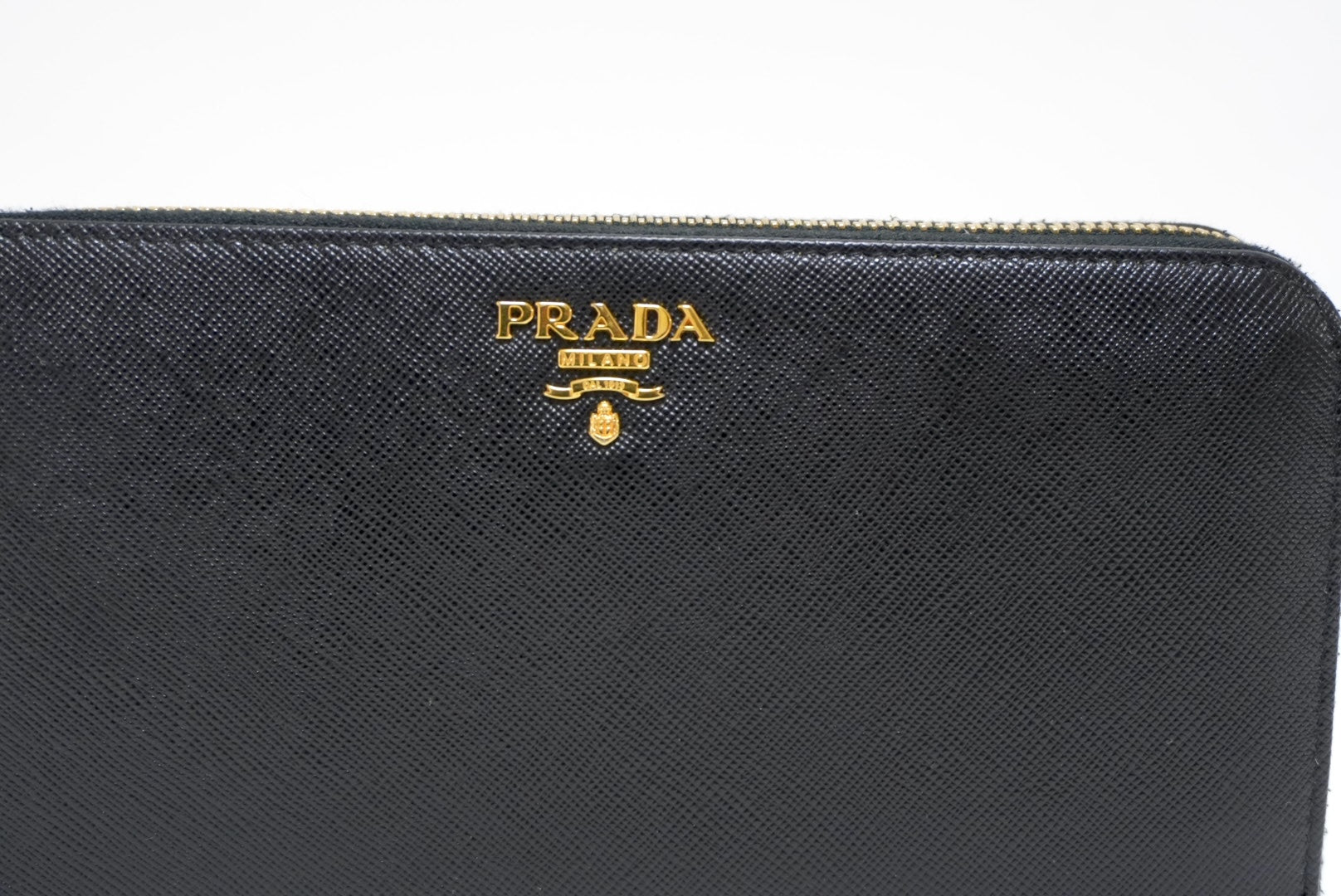 Prada Saffiano Long Zippy Wallet Used