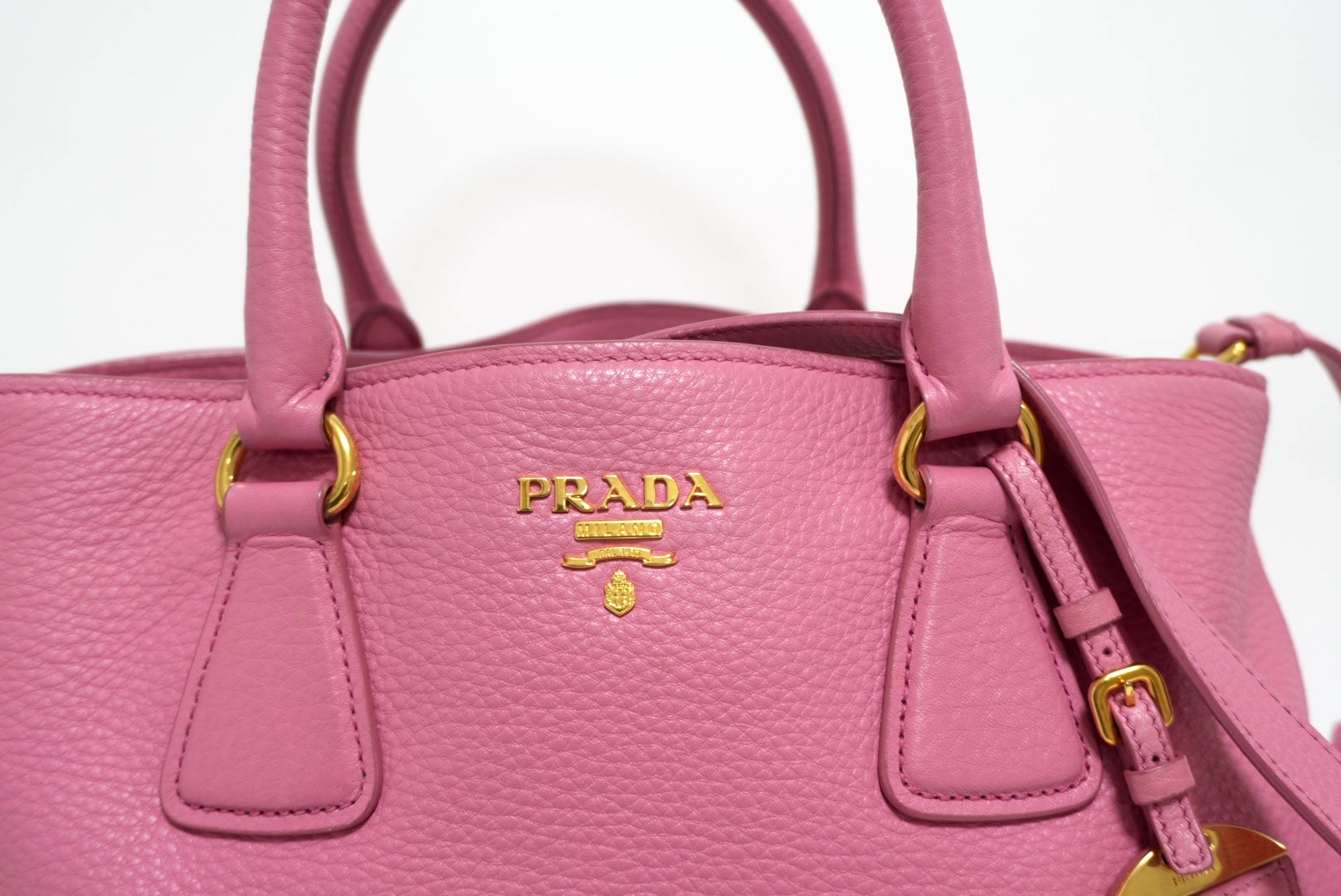 Prada Vitello Daino Two Way Shoulder Bag Used