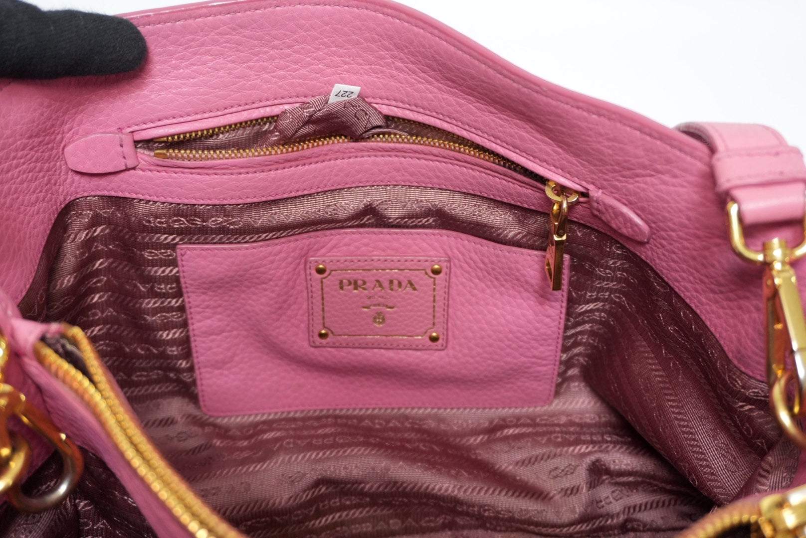 Prada Vitello Daino Two Way Shoulder Bag Used