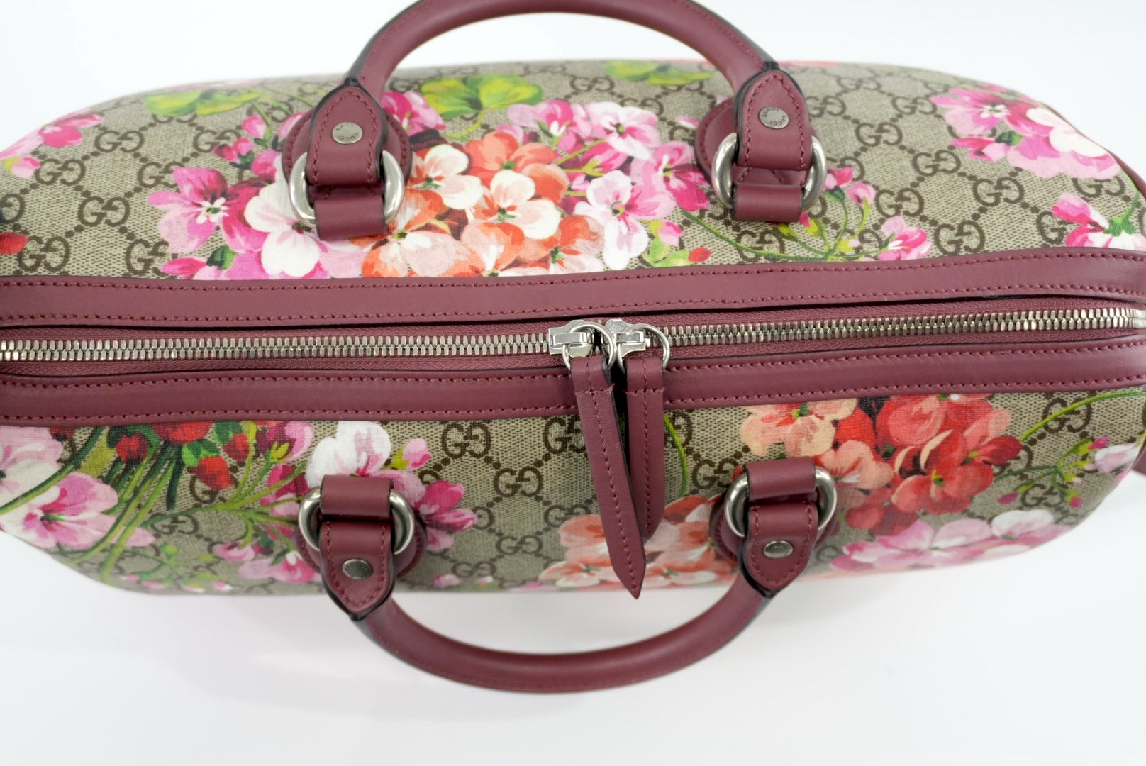 Gucci Supreme Blooms Boston Bag Used