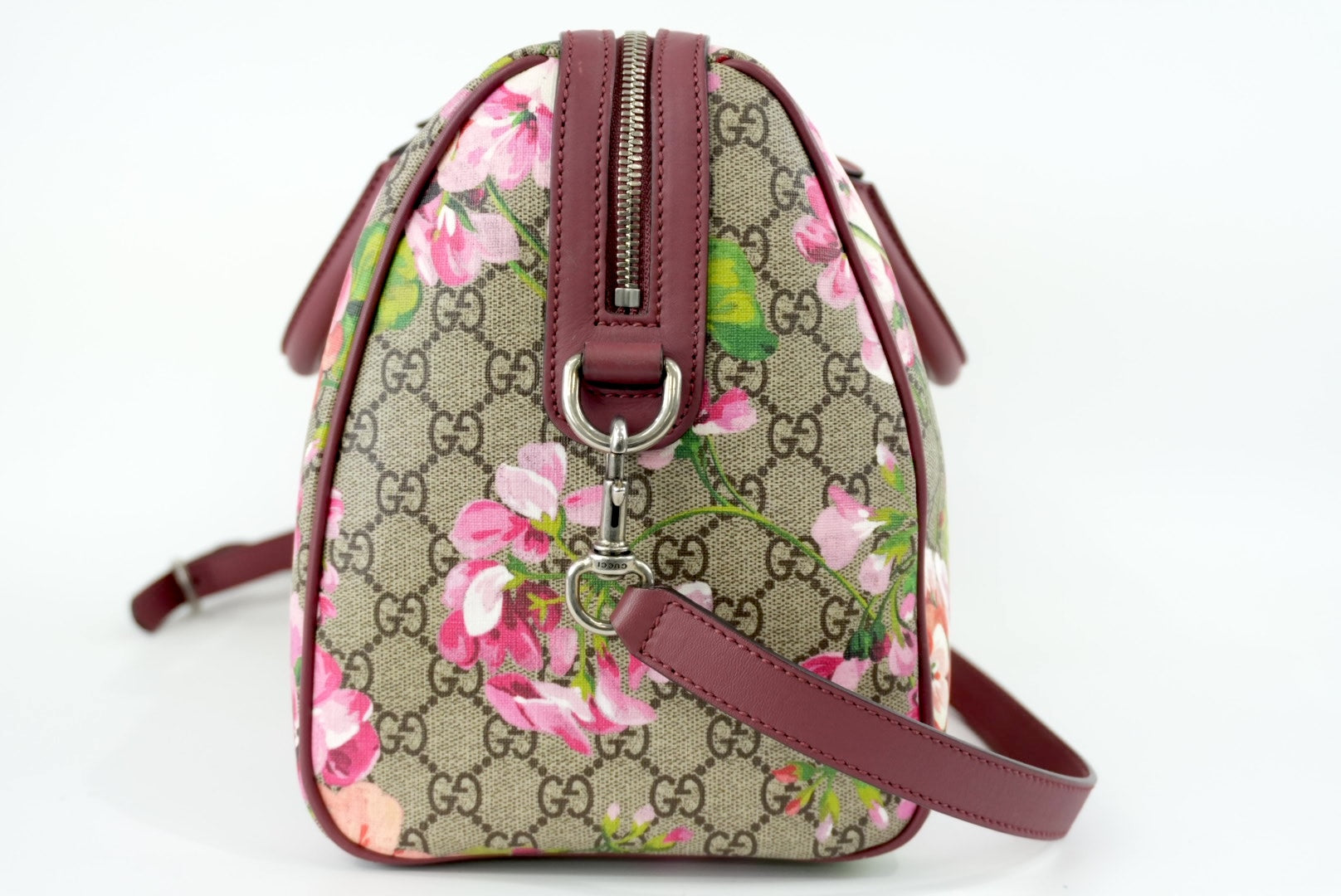 Gucci Supreme Blooms Boston Bag Used