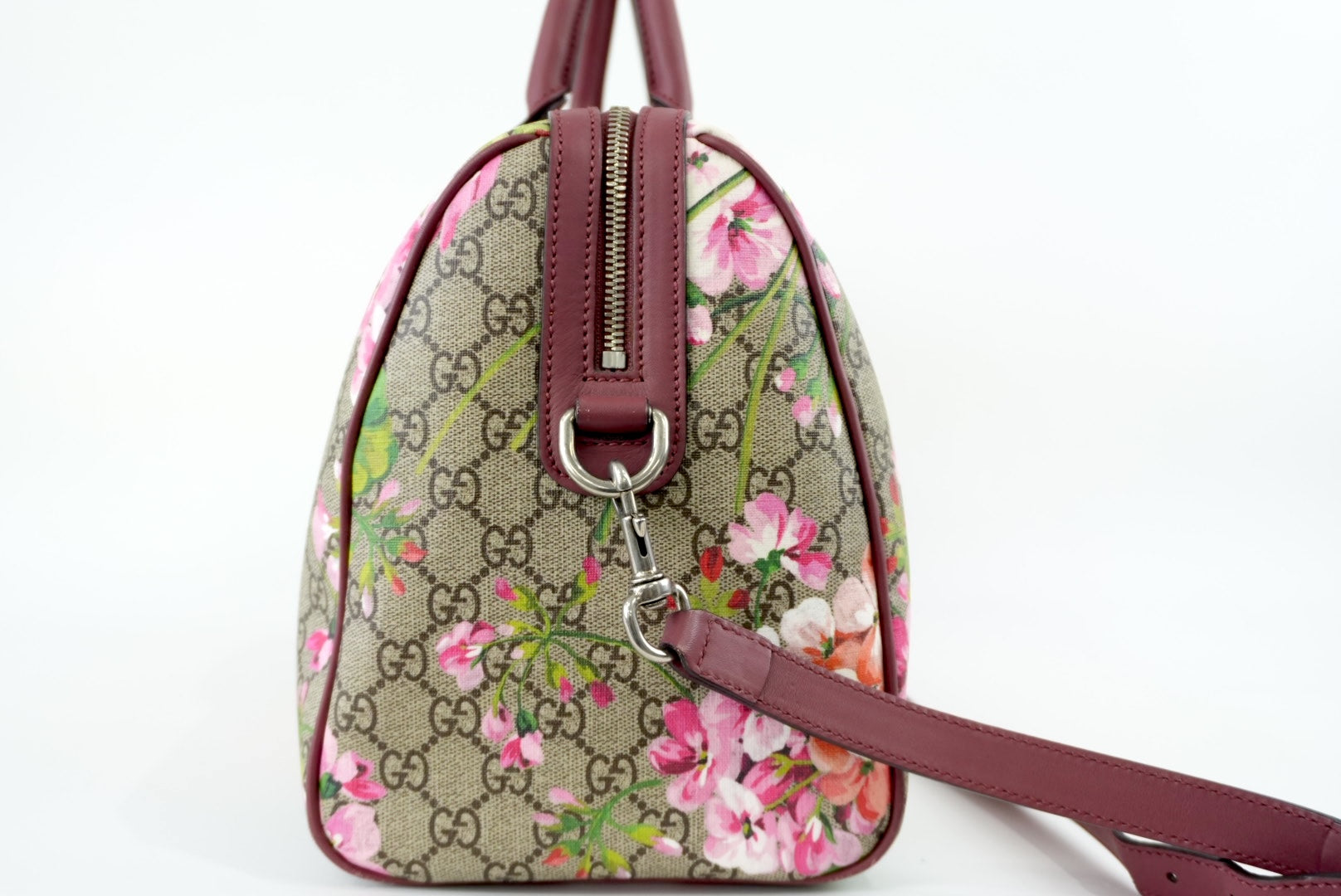 Gucci Supreme Blooms Boston Bag Used