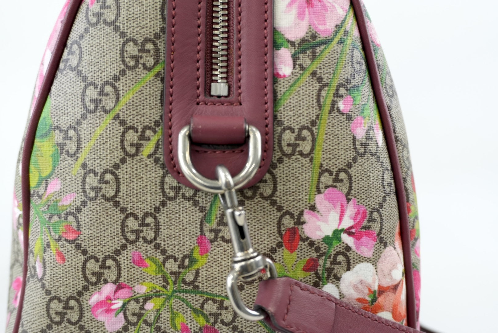 Gucci Supreme Blooms Boston Bag Used