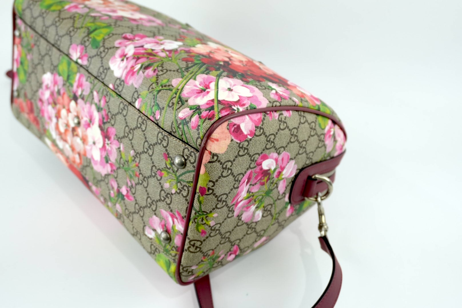 Gucci Supreme Blooms Boston Bag Used