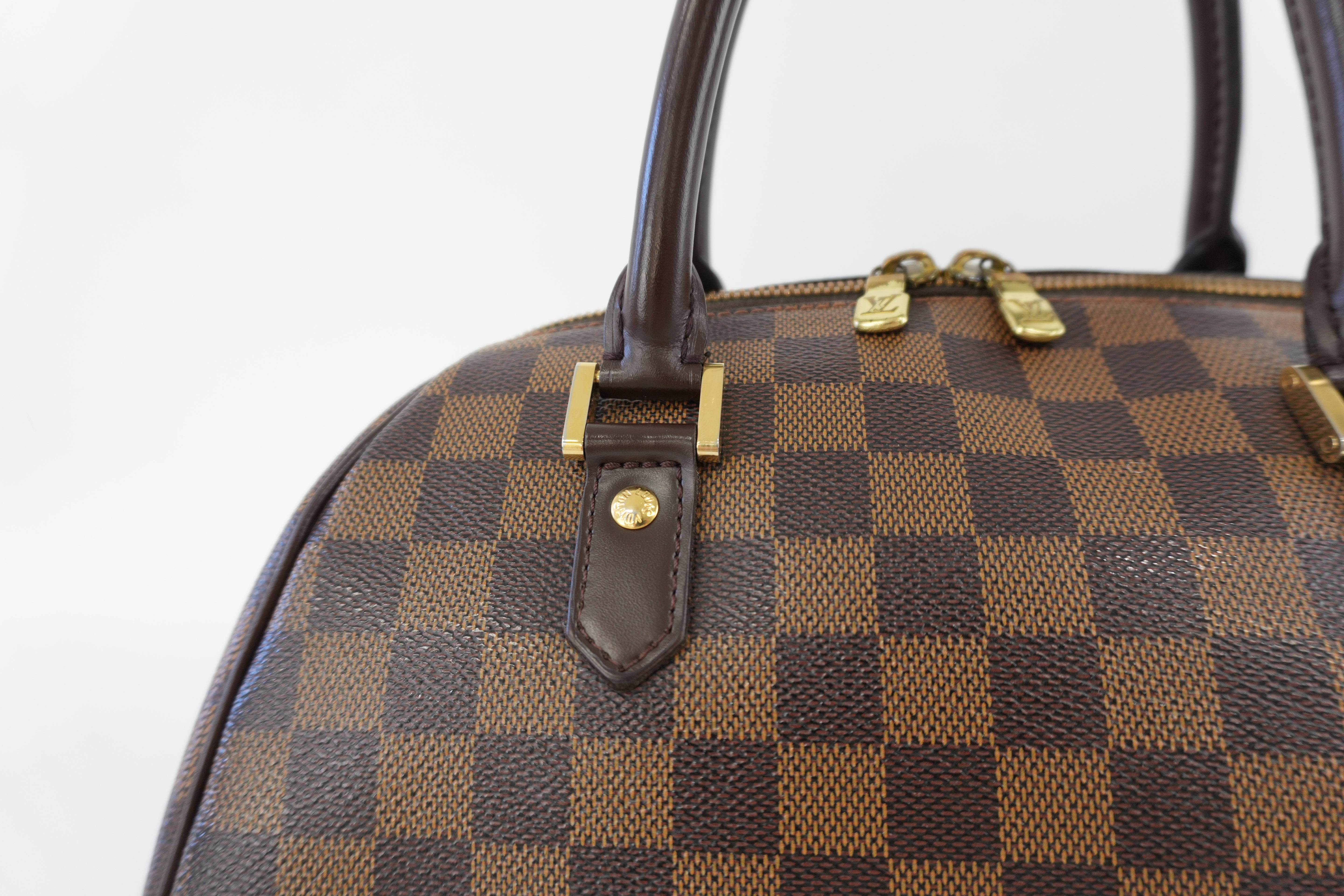 Louis Vuitton Damier Ebene Ribera MM Handbag Used