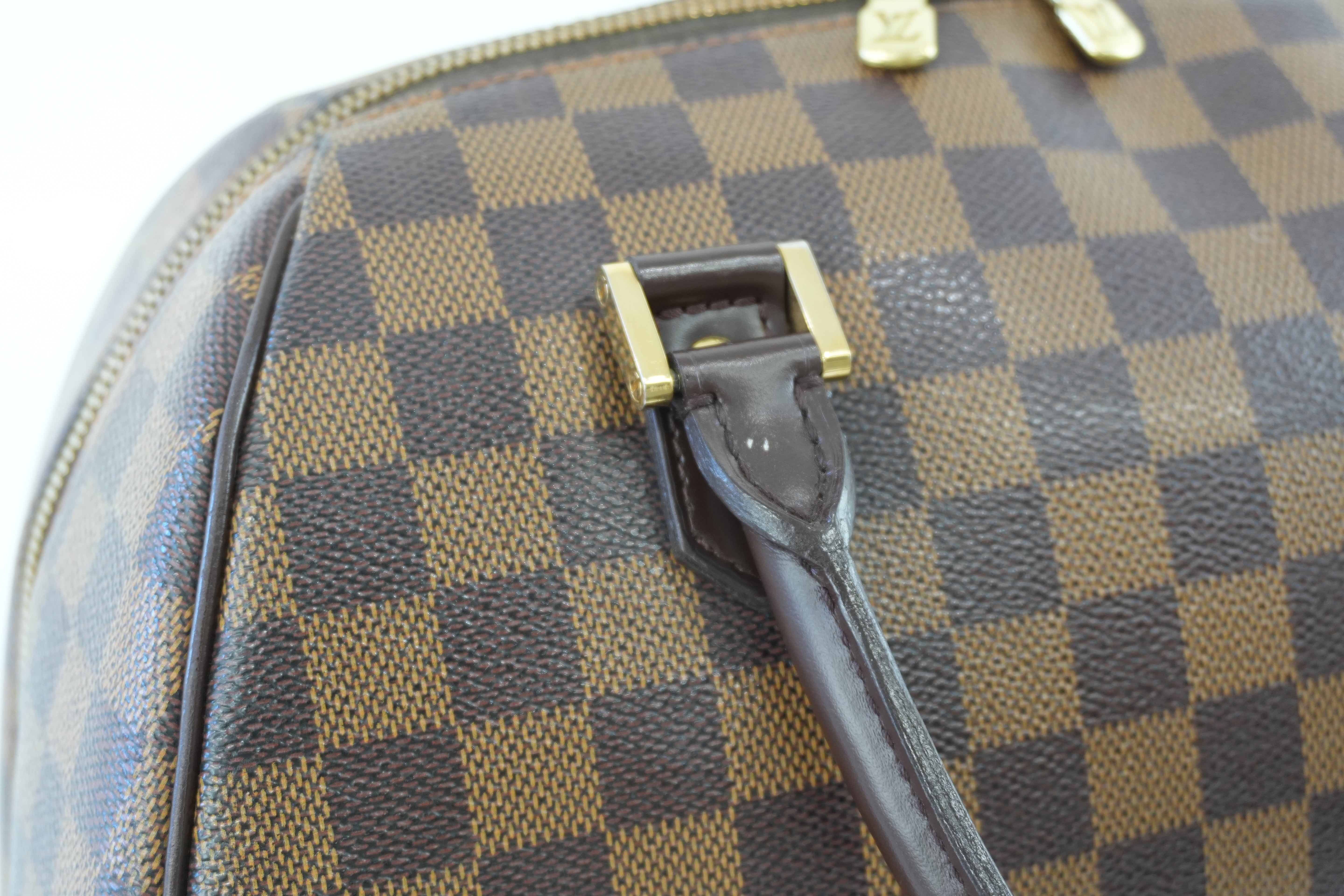 Louis Vuitton Damier Ebene Ribera MM Handbag Used