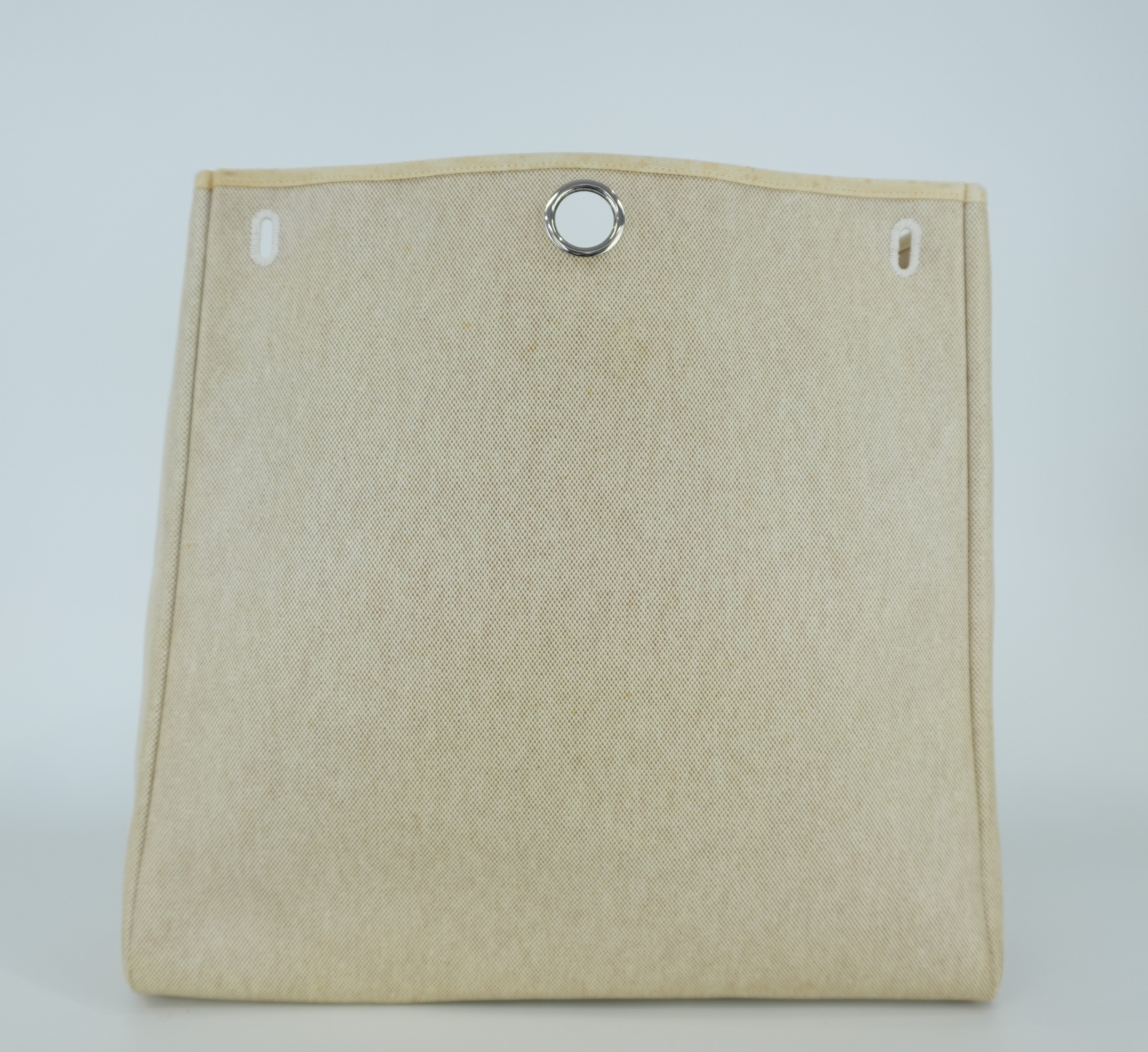 Hermes Herbag MM Beige Canvas Used