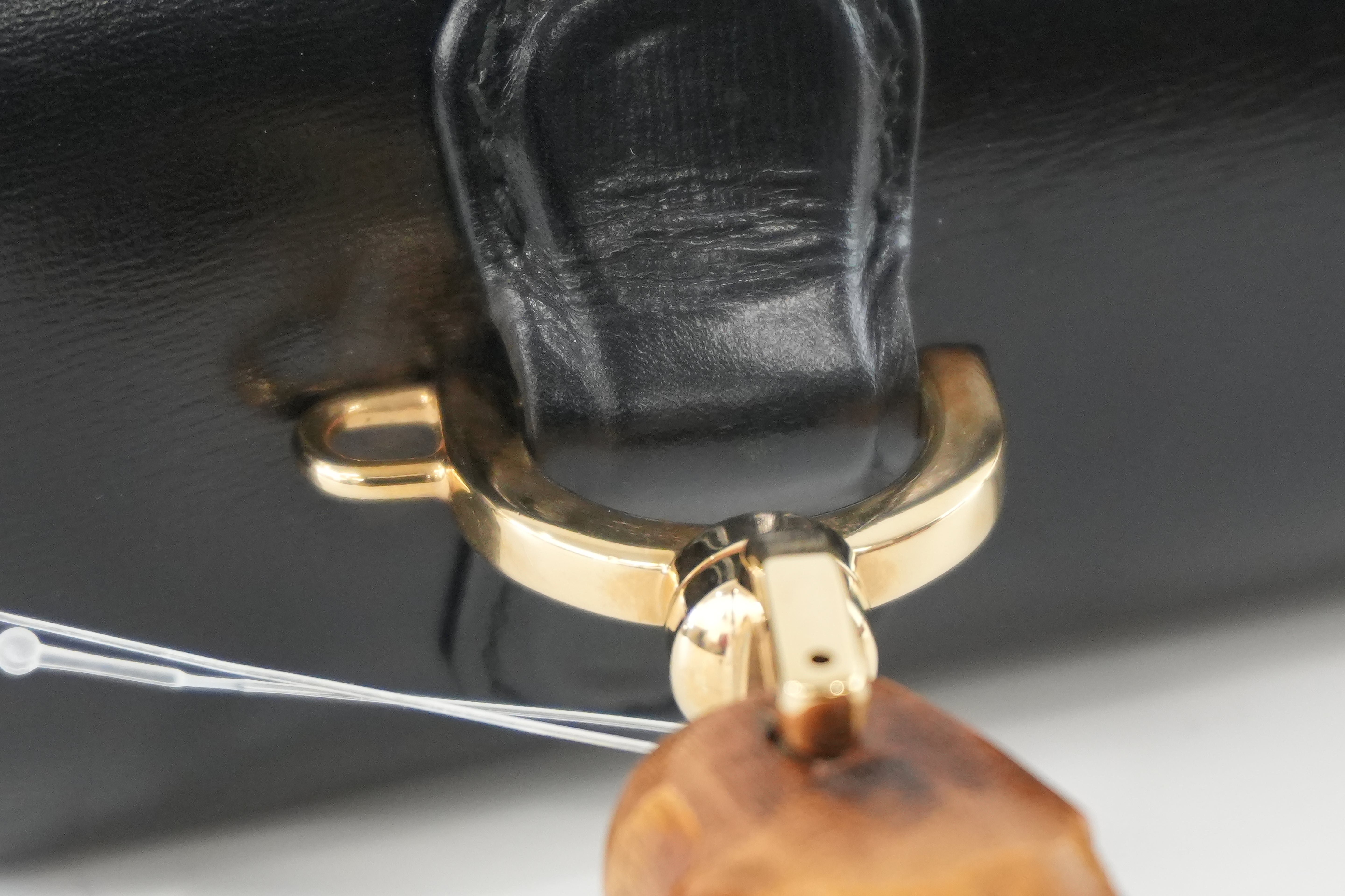 Gucci Bamboo Black Handbag Used