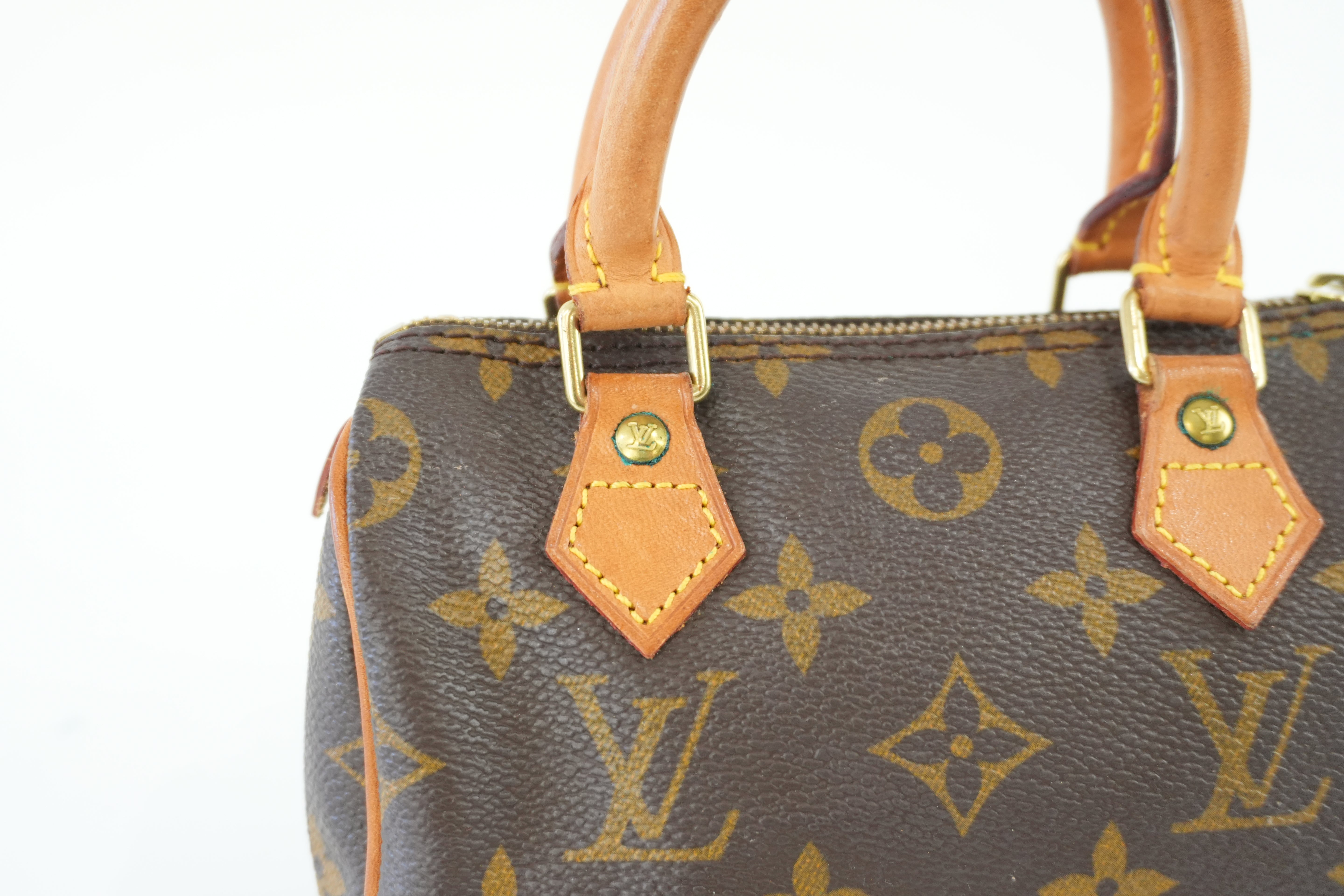 Louis Vuitton Monogram Mini Speedy Handbag Used