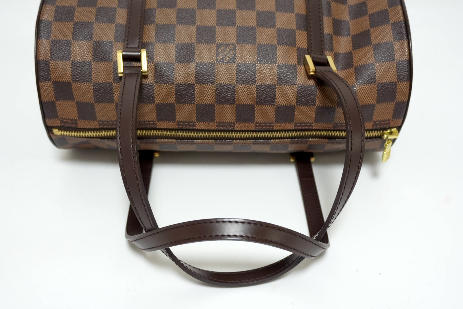 Louis Vuitton Papillon 30 Damier Ebene Handbag Used (8948)