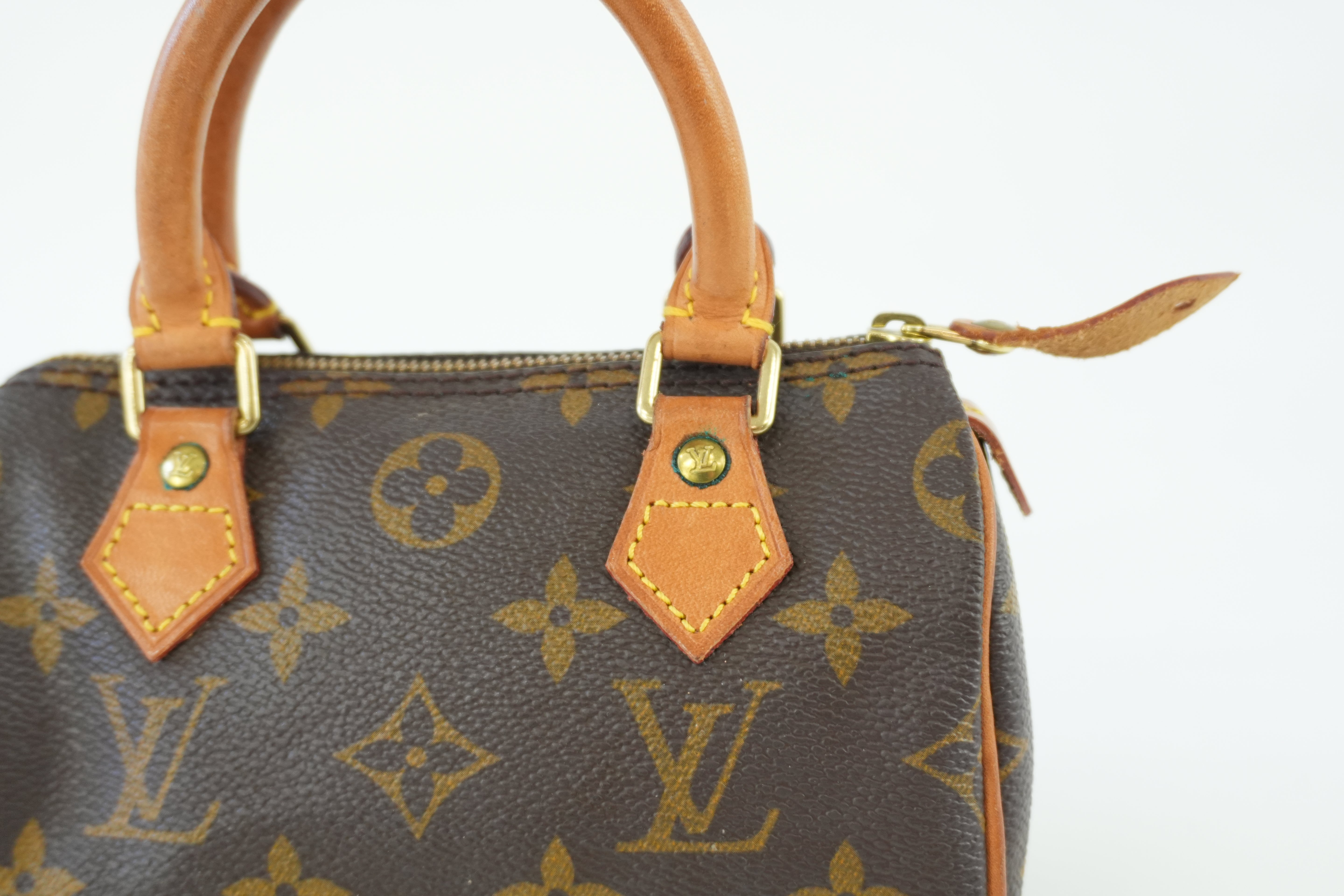 Louis Vuitton Monogram Mini Speedy Handbag Used