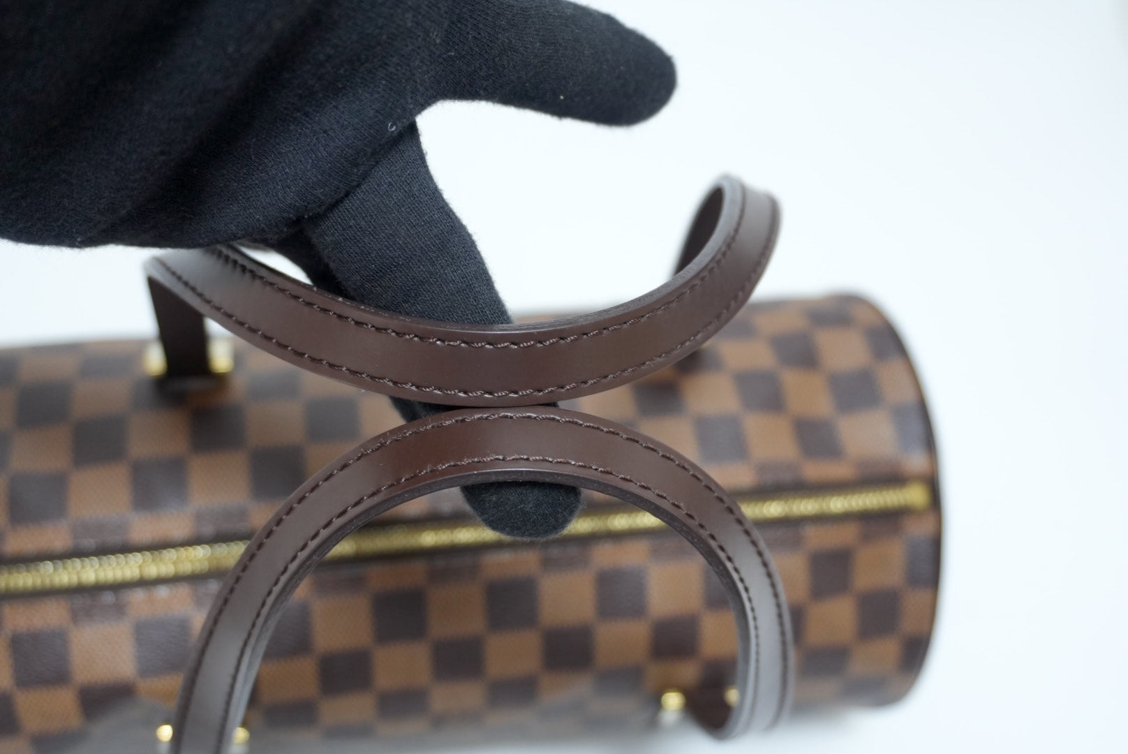 Louis Vuitton Papillon 30 Damier Ebene Handbag Used (8948)