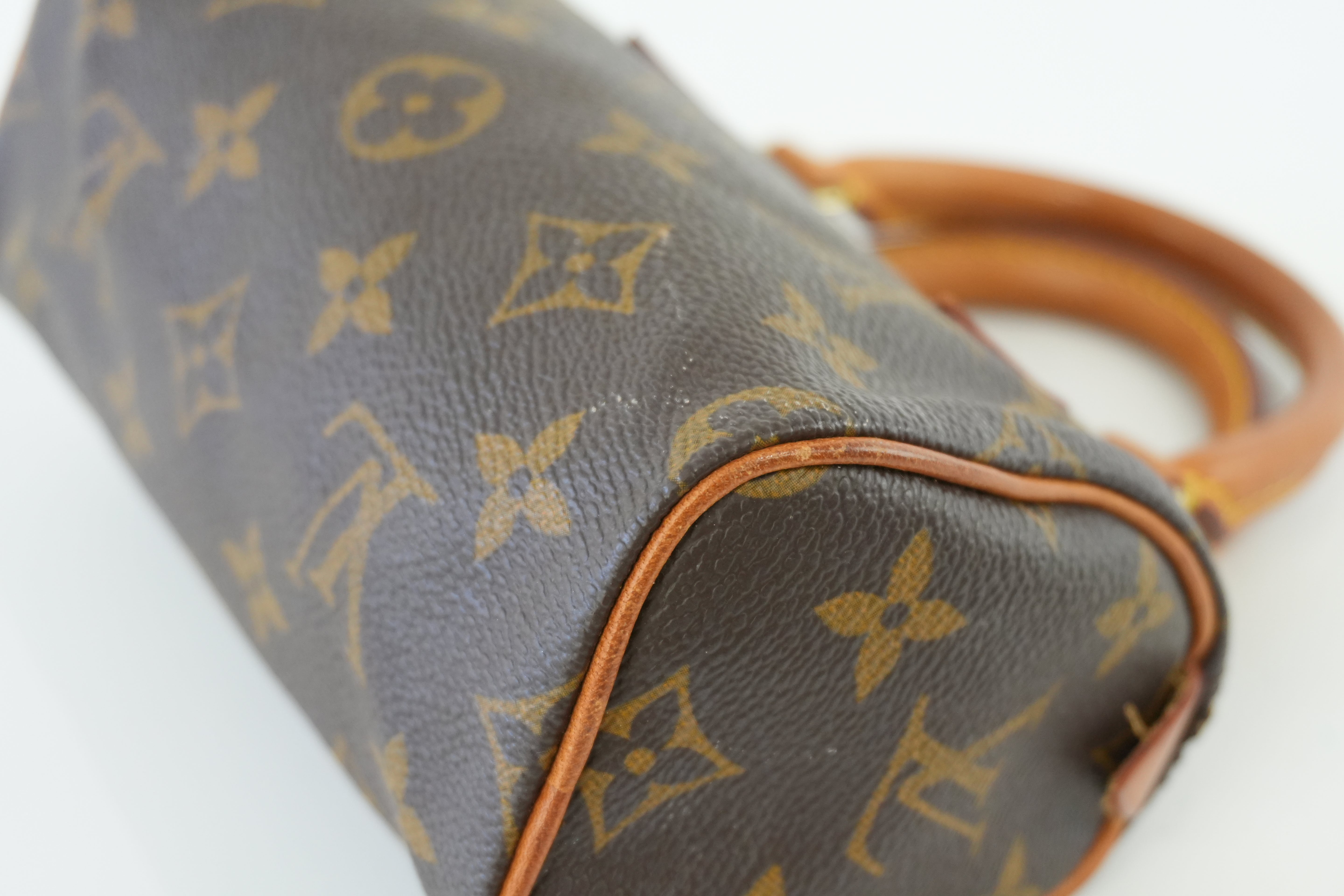 Louis Vuitton Monogram Mini Speedy Handbag Used