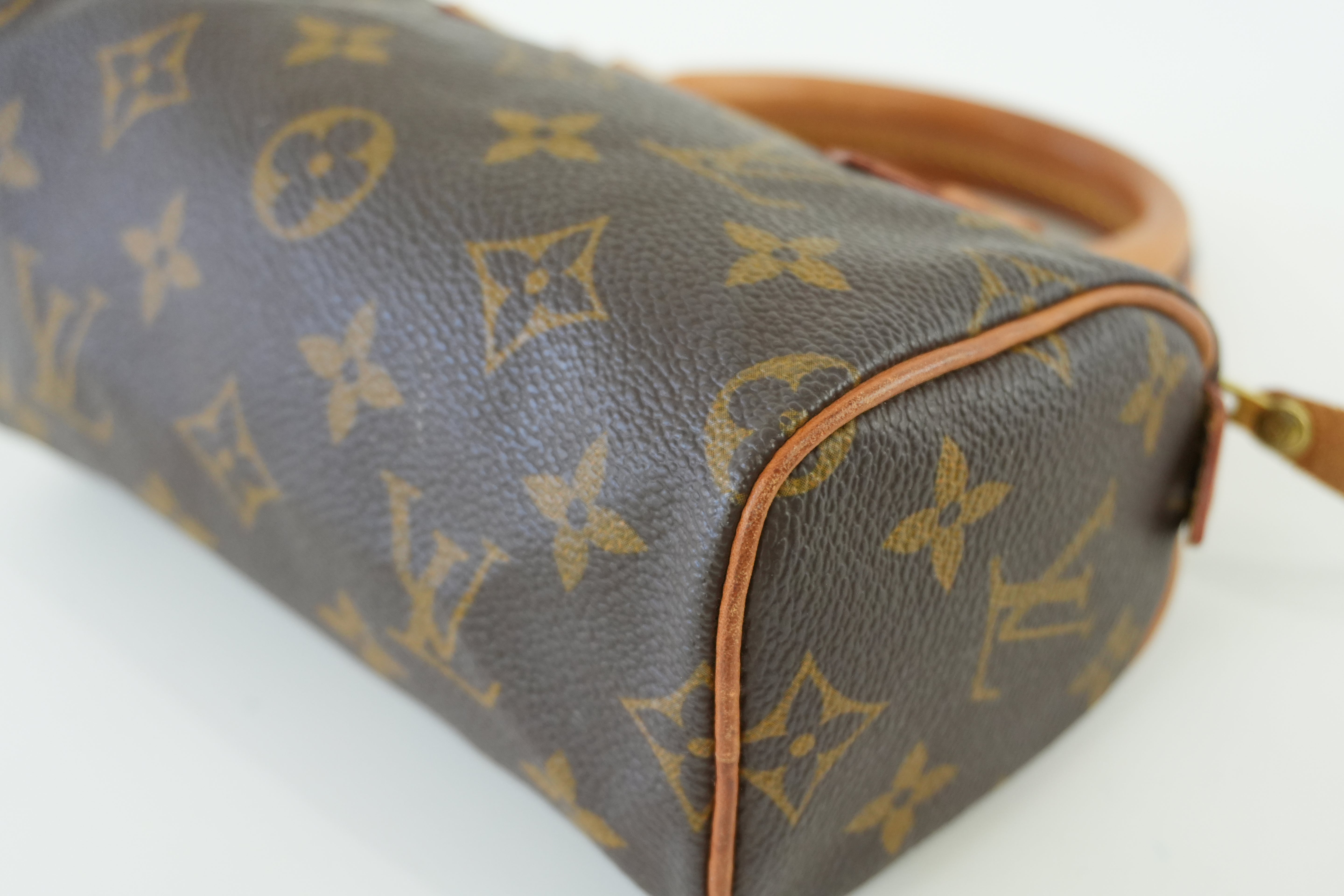 Louis Vuitton Monogram Mini Speedy Handbag Used