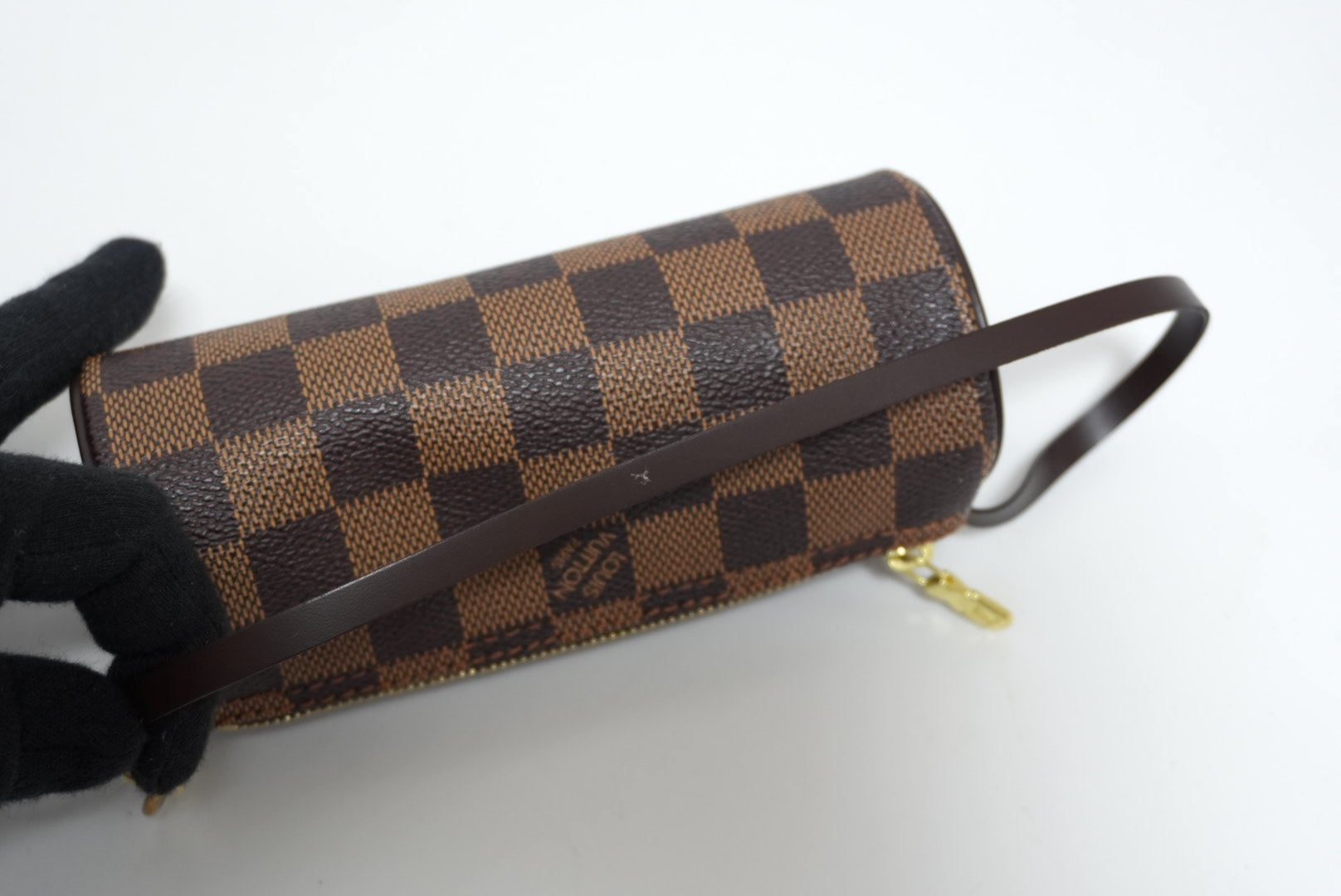 Louis Vuitton Papillon 30 Damier Ebene Handbag Used (8948)