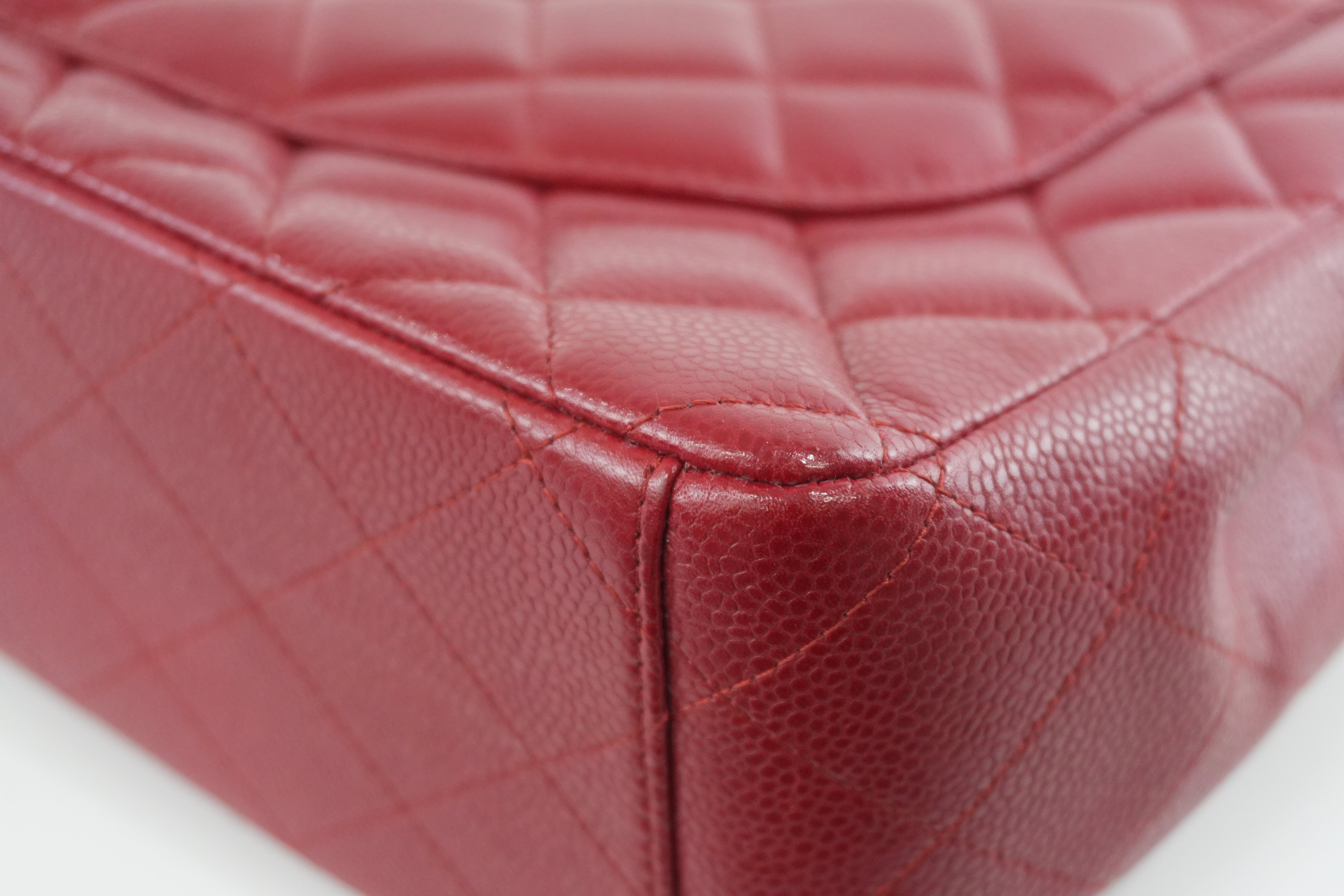 Chanel Matelasse Chain Red Shoulder Bag Used