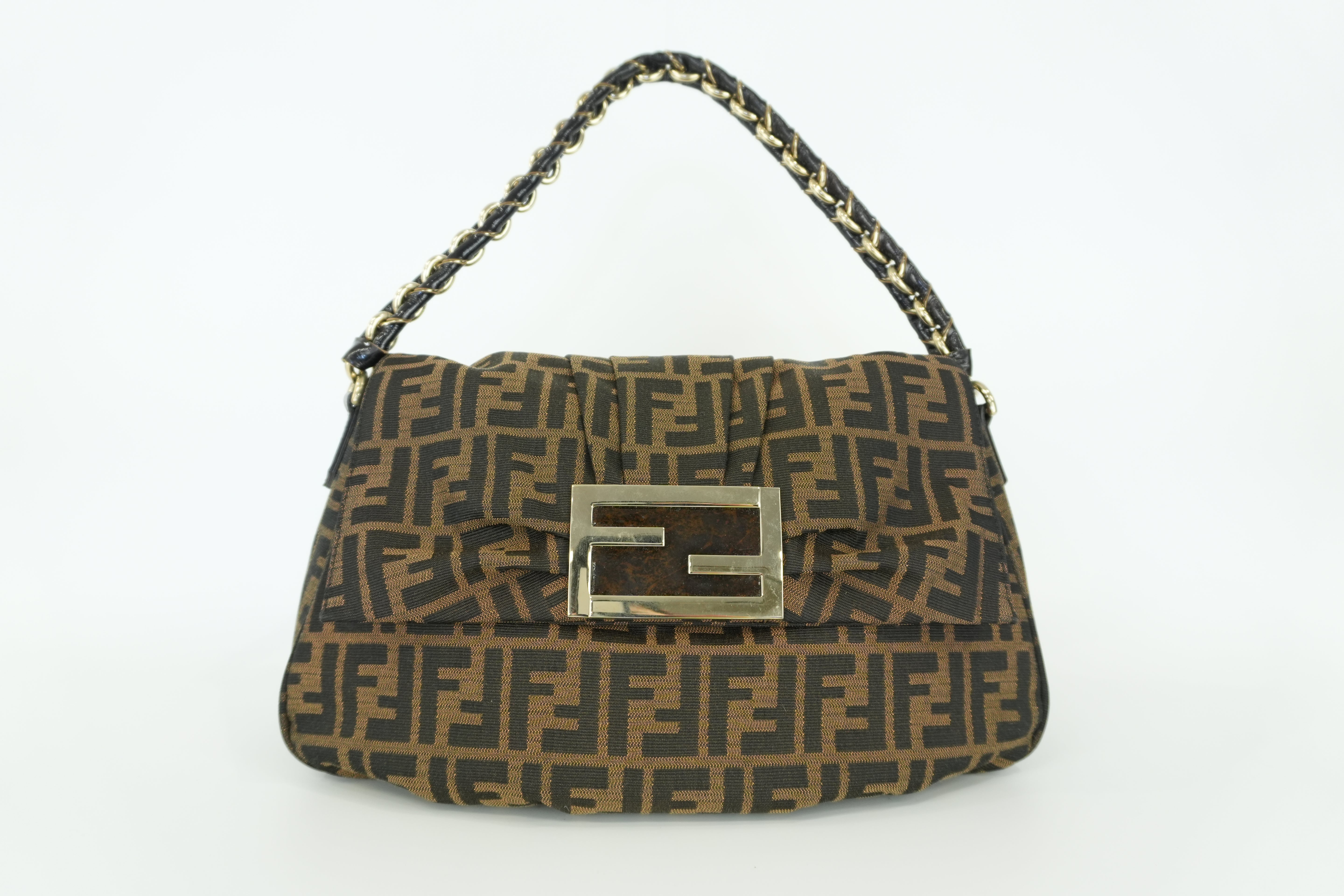 Fendi Zucca Shoulder Bag Used