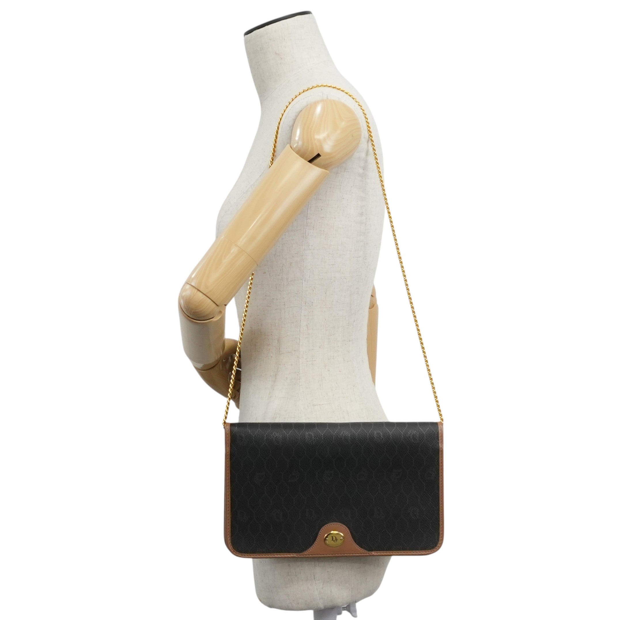 Christian Dior Clutch Bag Brown Used