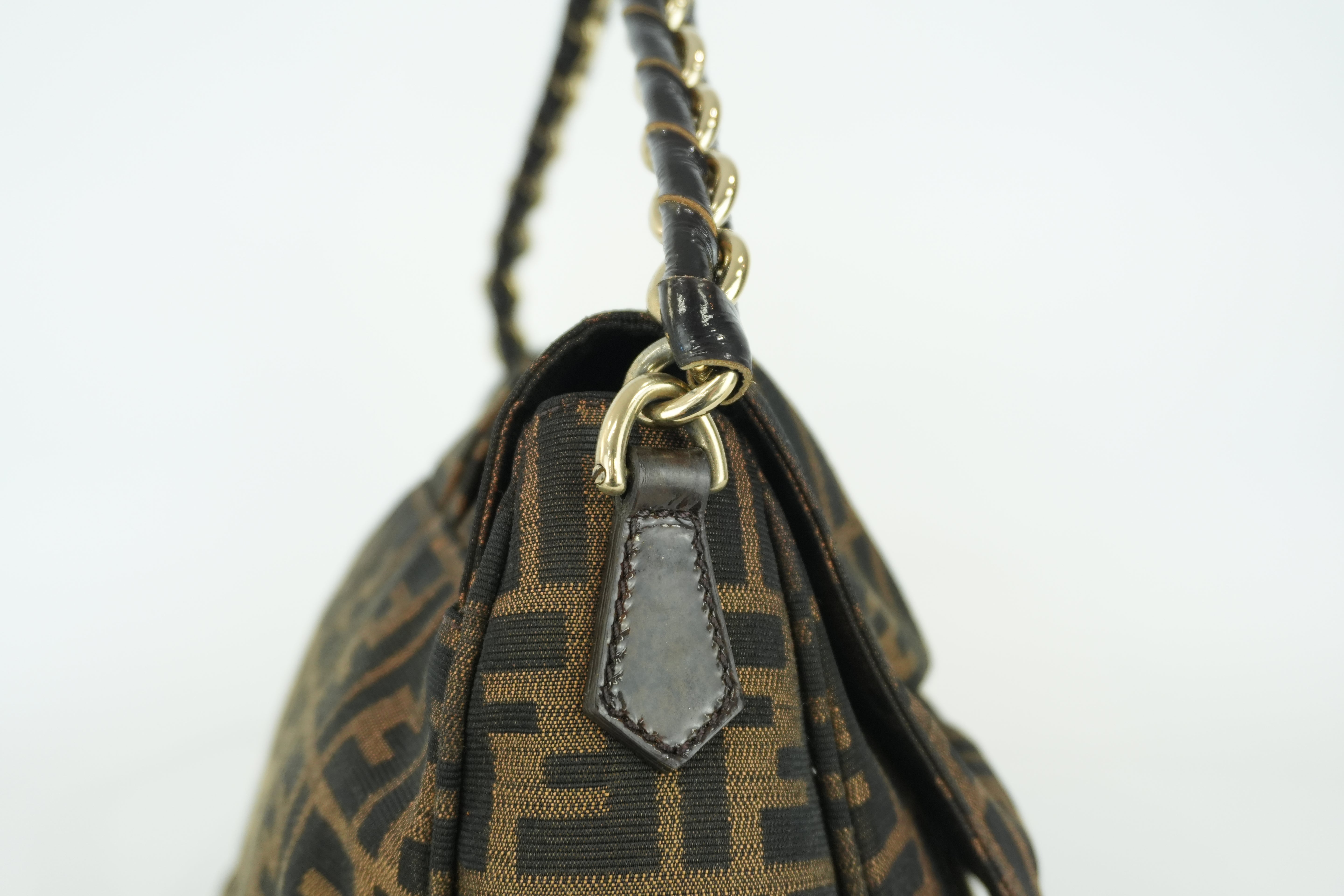 Fendi Zucca Shoulder Bag Used