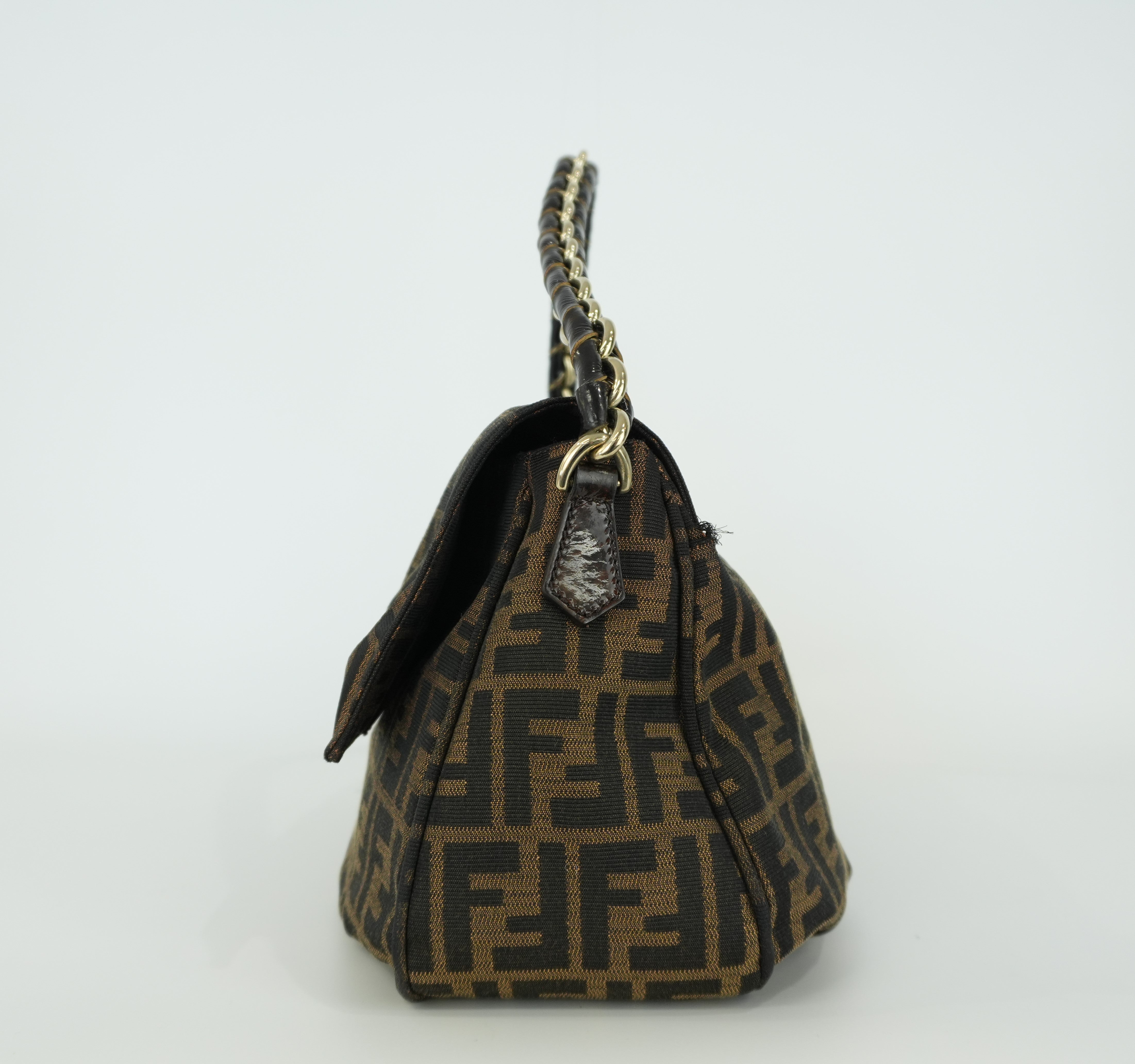 Fendi Zucca Shoulder Bag Used