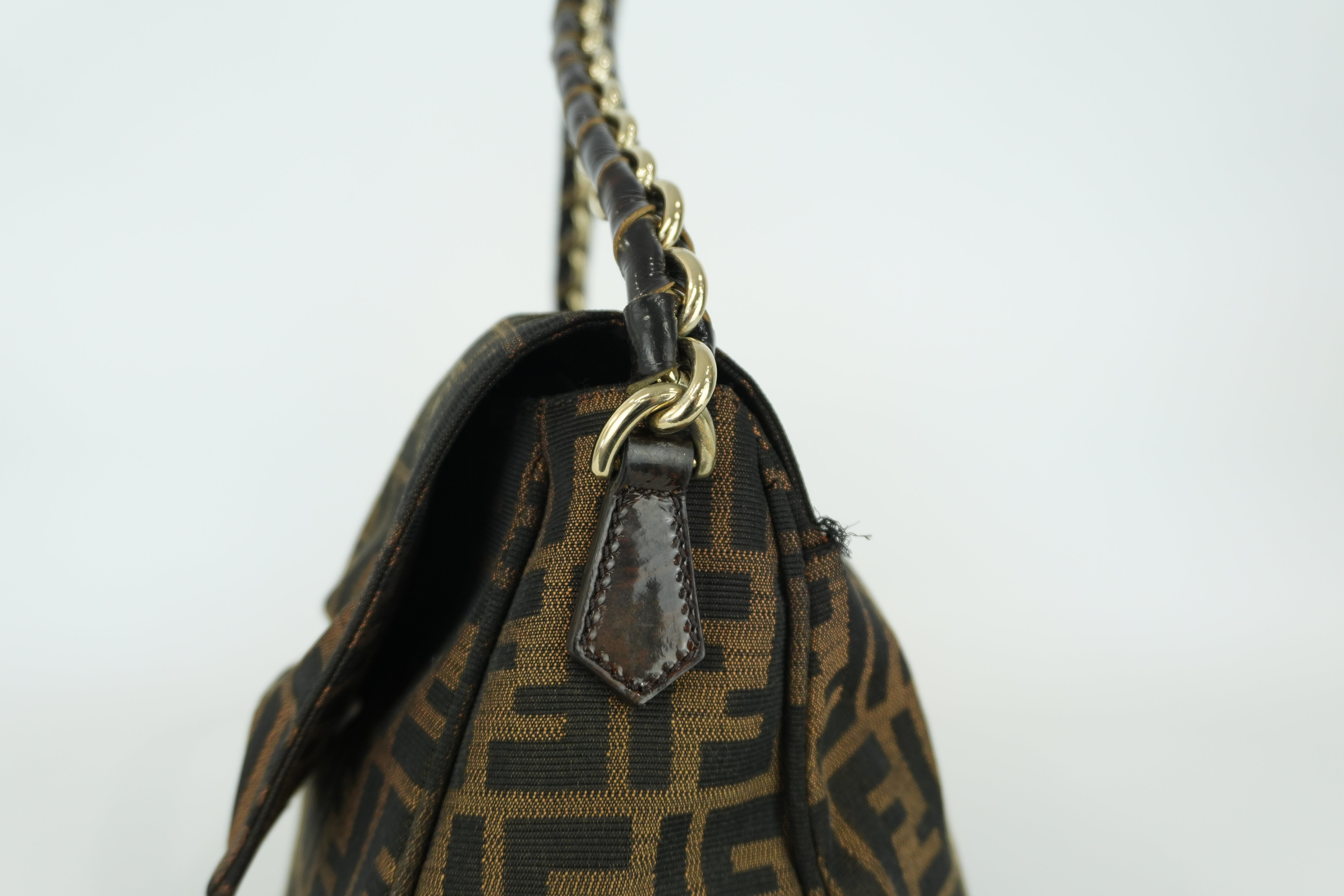 Fendi Zucca Shoulder Bag Used