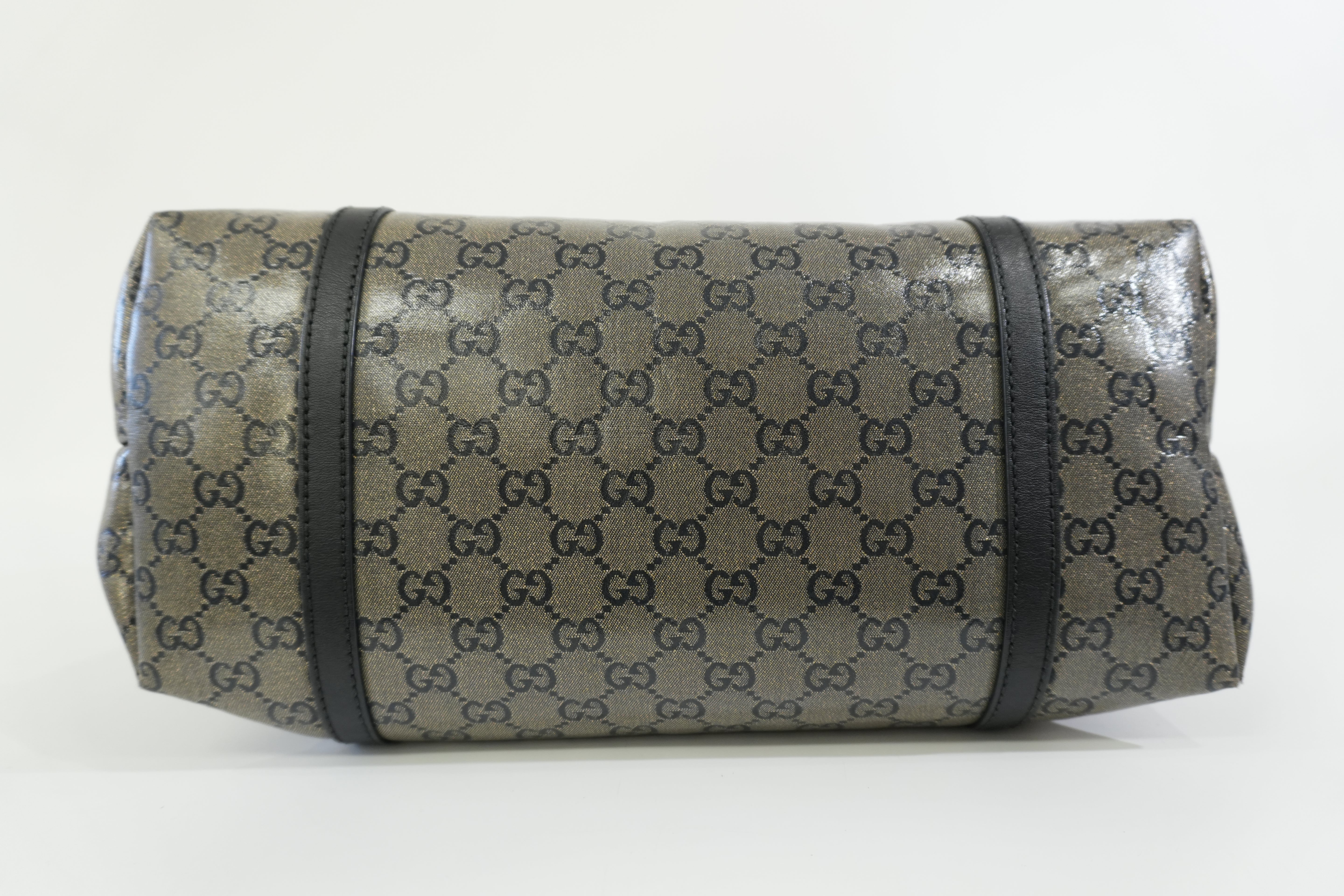 Pre-owned Gucci Joy Tote Bag Black and Silver